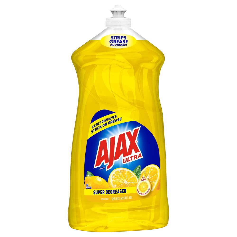 Ajax Ultra Dish Liquid/Hand Soap, Orange, Triple Action - 52 fl oz