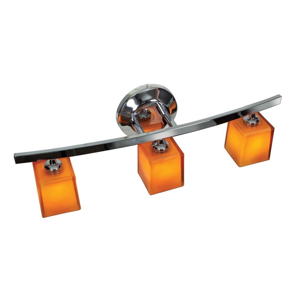 Access Lighting 63813-18-CH/AMB Sydney 5-in 3-Light Chrome Transitional Vanity Light