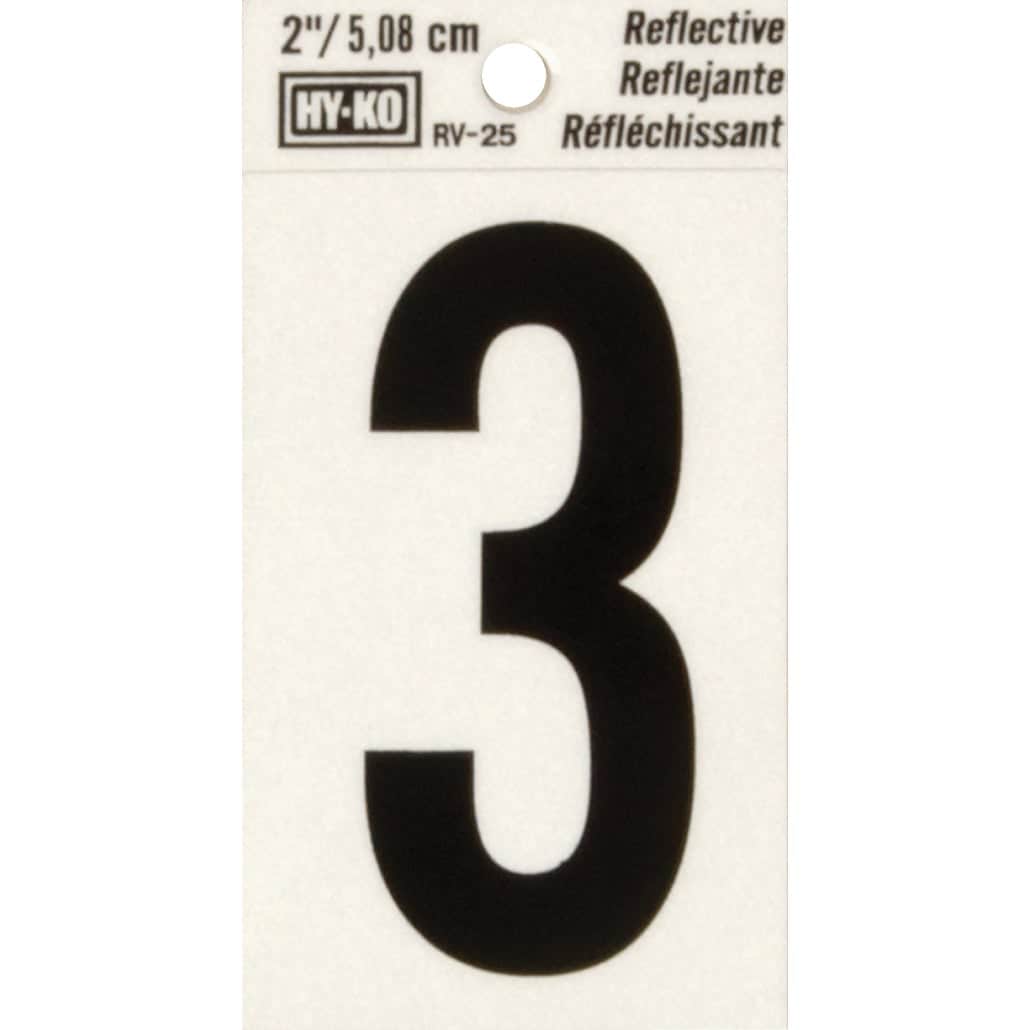 Hy-Ko Products RV-25/3 Signs-Letters-Numbers - View #3