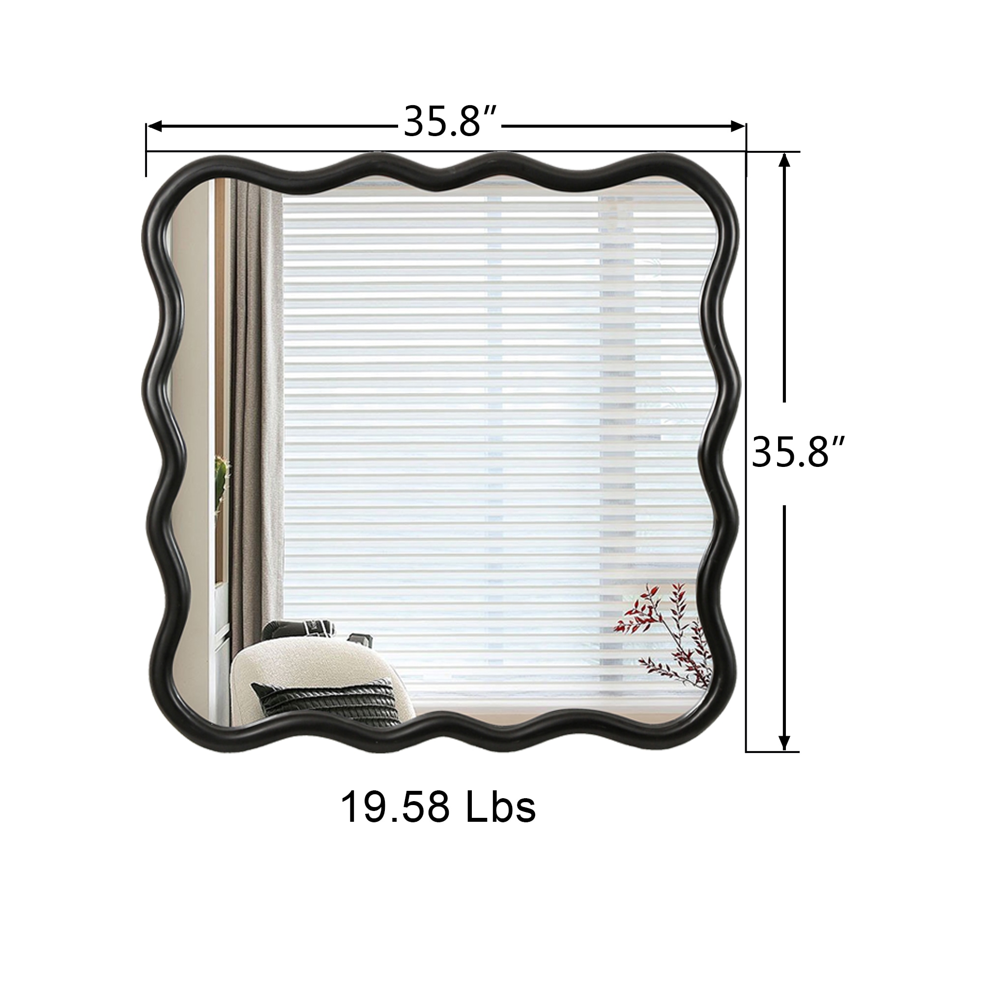 SINOFURN SYD240006BK Decor-Mirrors - View #4