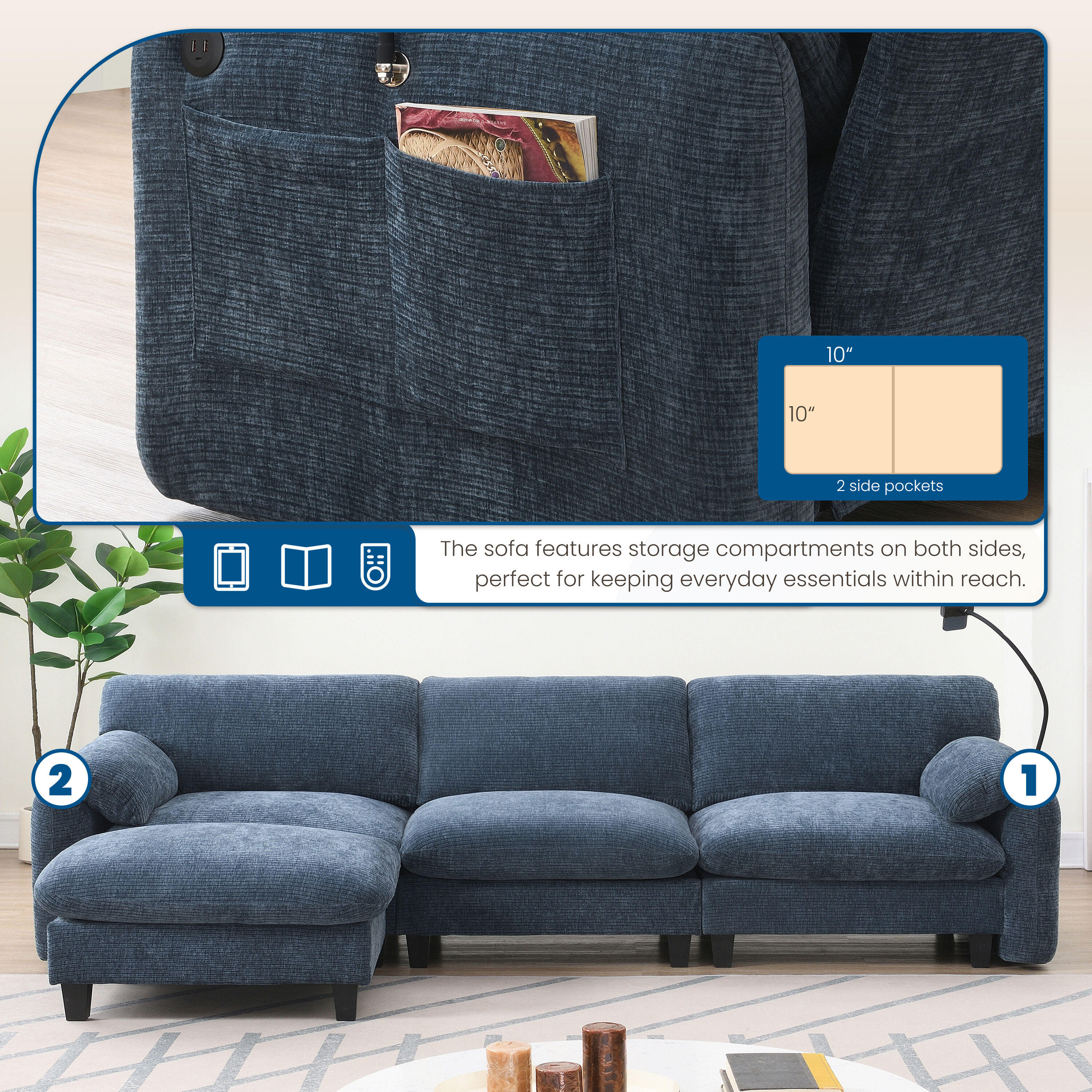 ModernLuxe N723S7039C Sofas-Loveseats - View #5