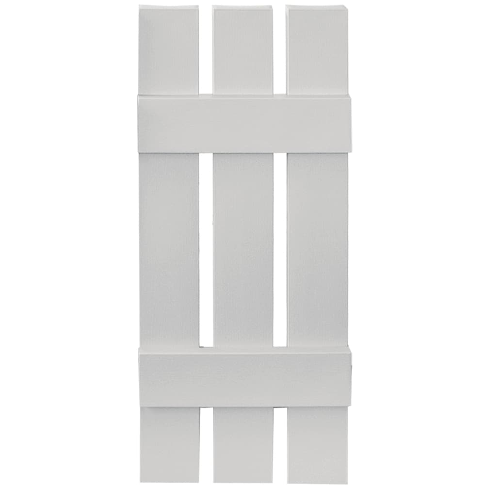 Vantage V5371231030 12.063-in W x 31.125-in H Paintable Paintable Board and batten Spaced Exterior Shutters ( 1 -Pack )