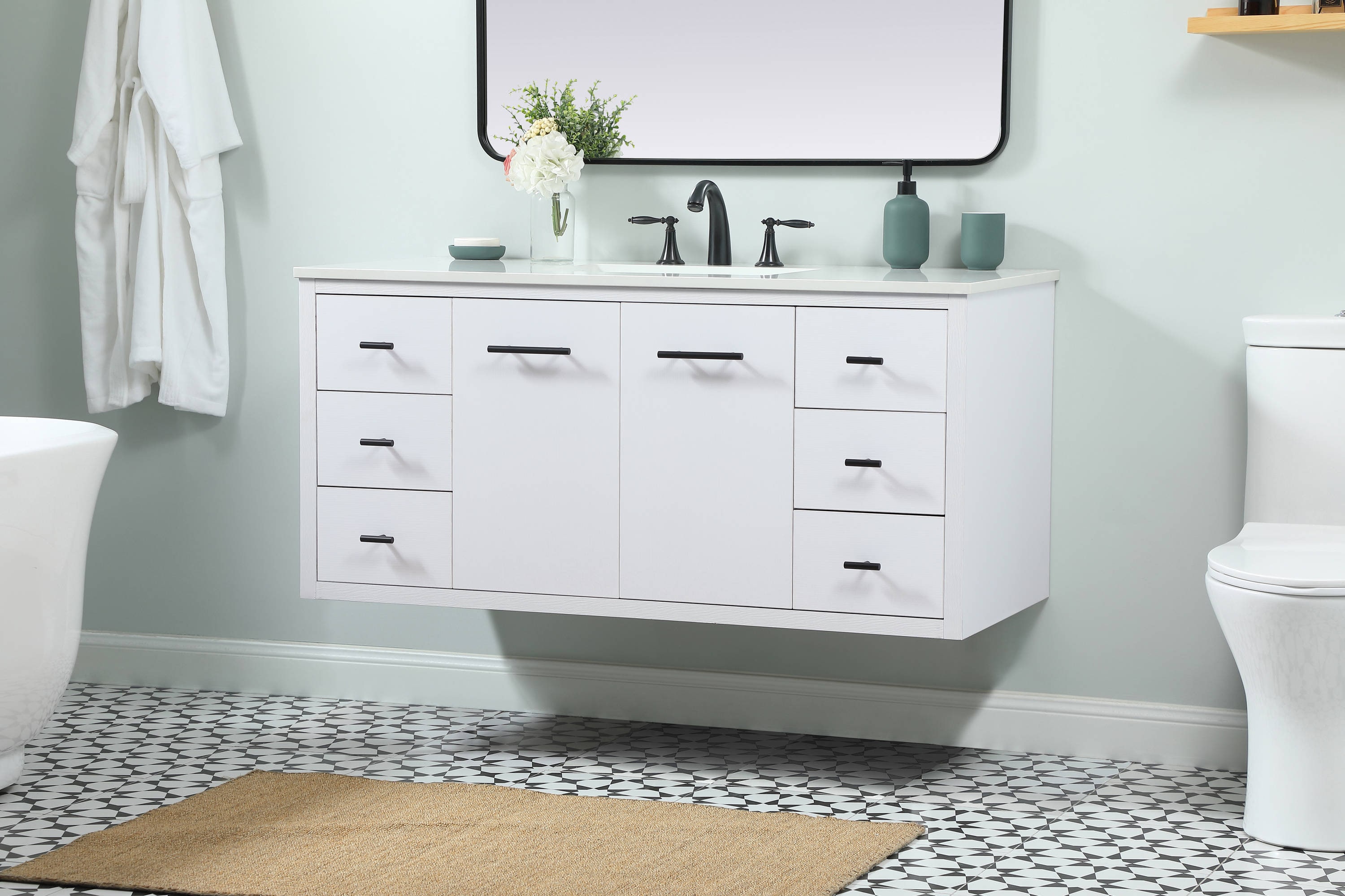 Elegant Decor HF144144MWH Bath-Vanity-Combo - View #6