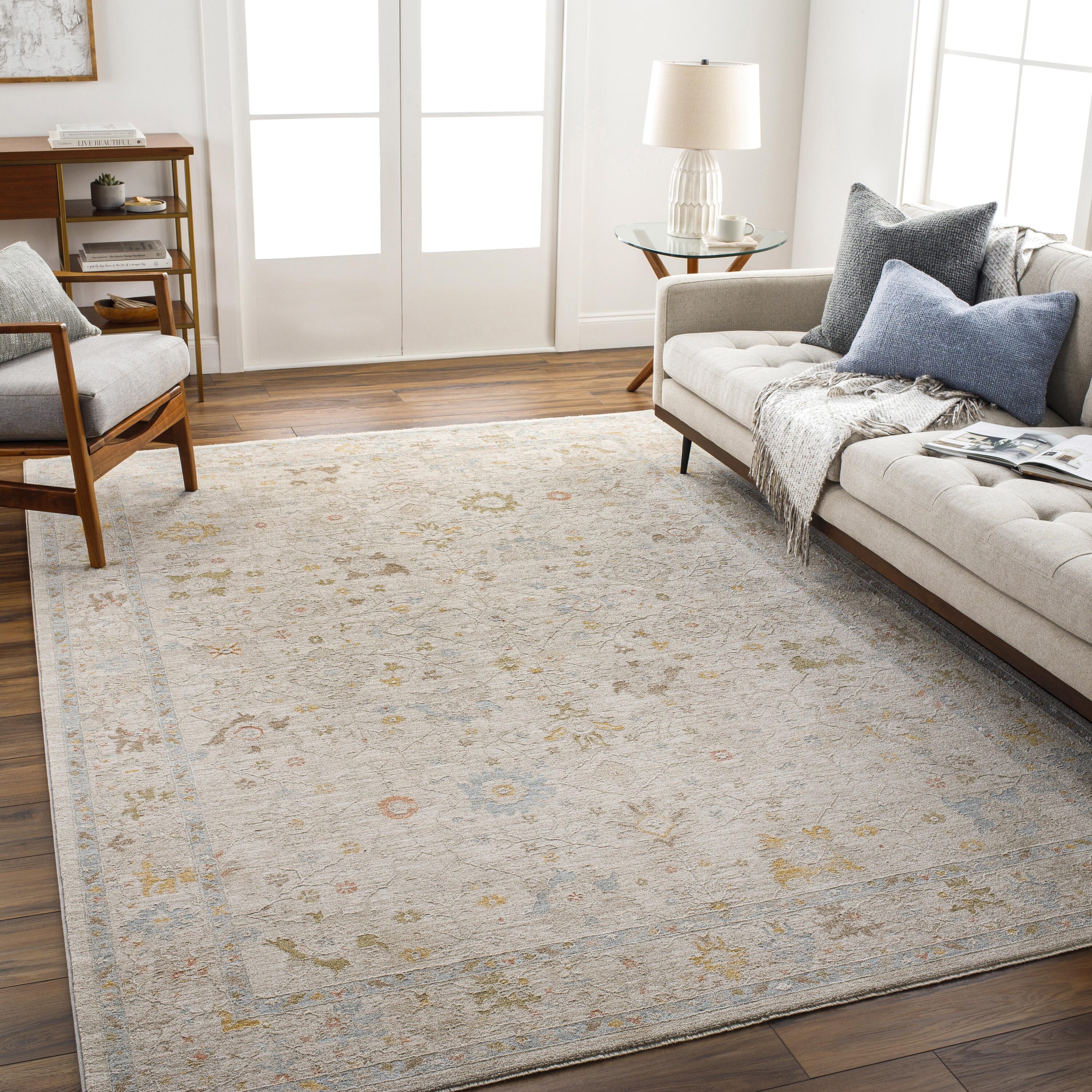 Livabliss AVT2368-6796 Avant Garde 6 x 9 (ft) Polyester Beige Rectangular Indoor Vintage Area rug