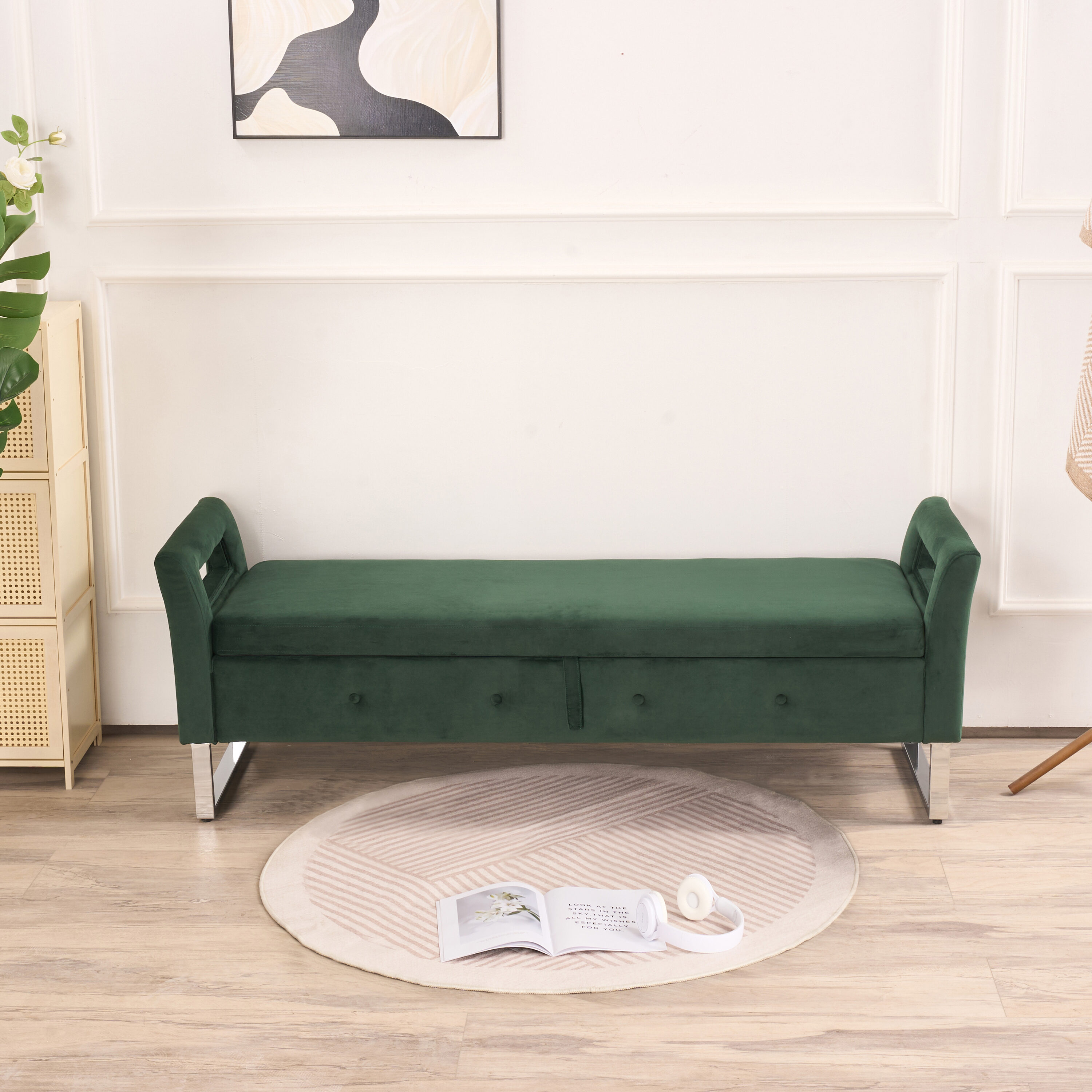 Hrinhom HC-S4113-GREEN bench - View #2