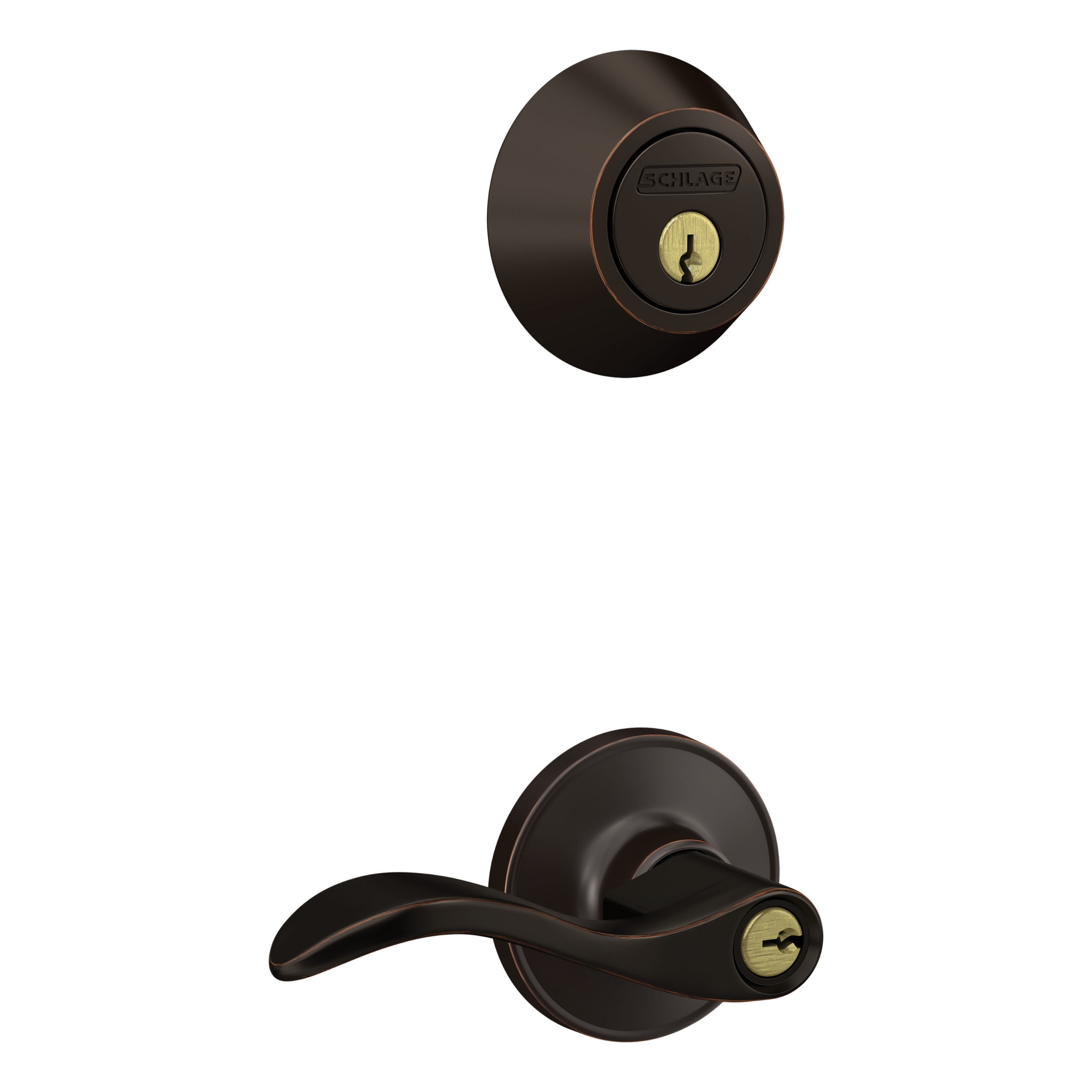 Dexter by Schlage Seville Aged Bronze Single-Cylinder Deadbolt