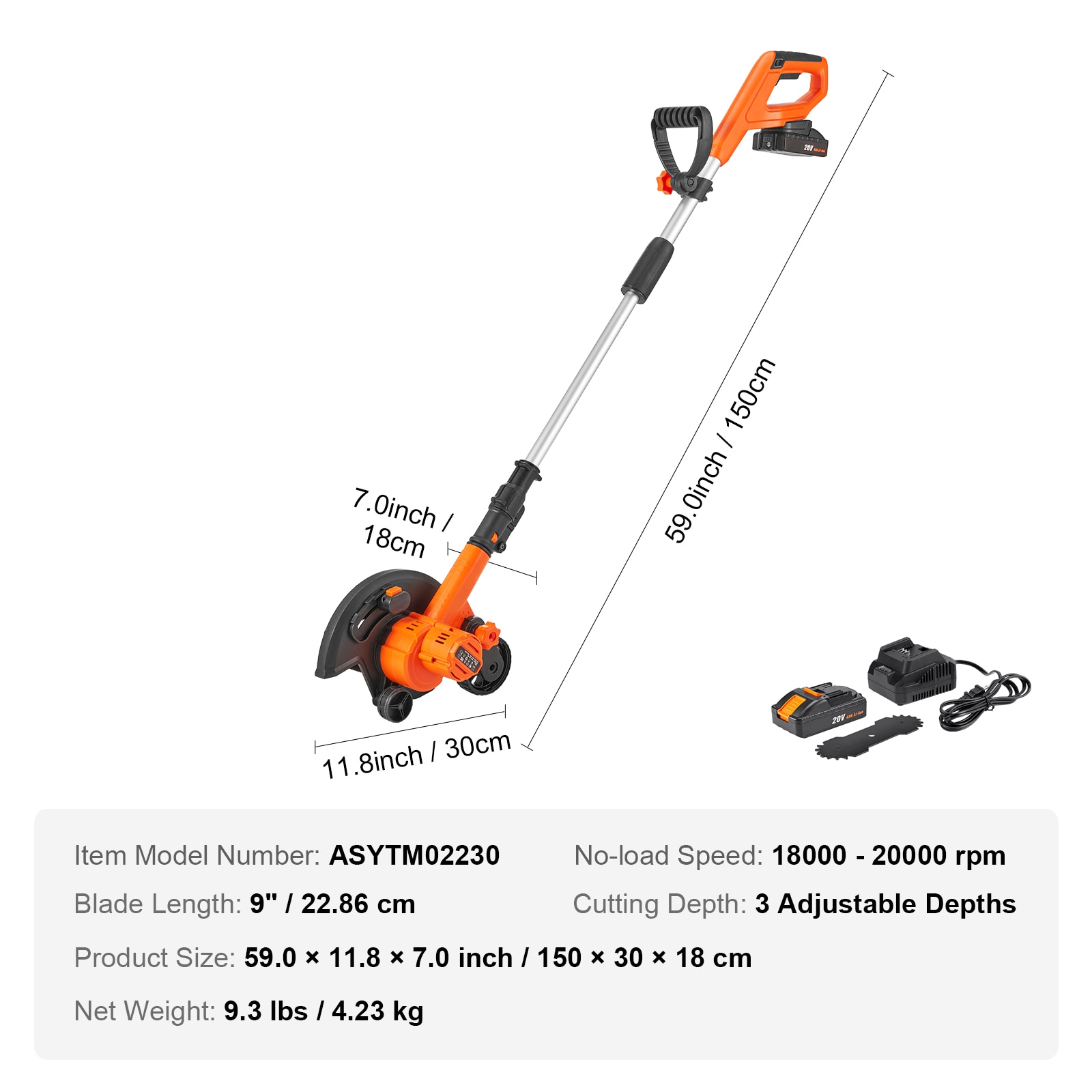 VEVOR SCWXCP20V4AH00576V5 Lawn-Edger - View #7