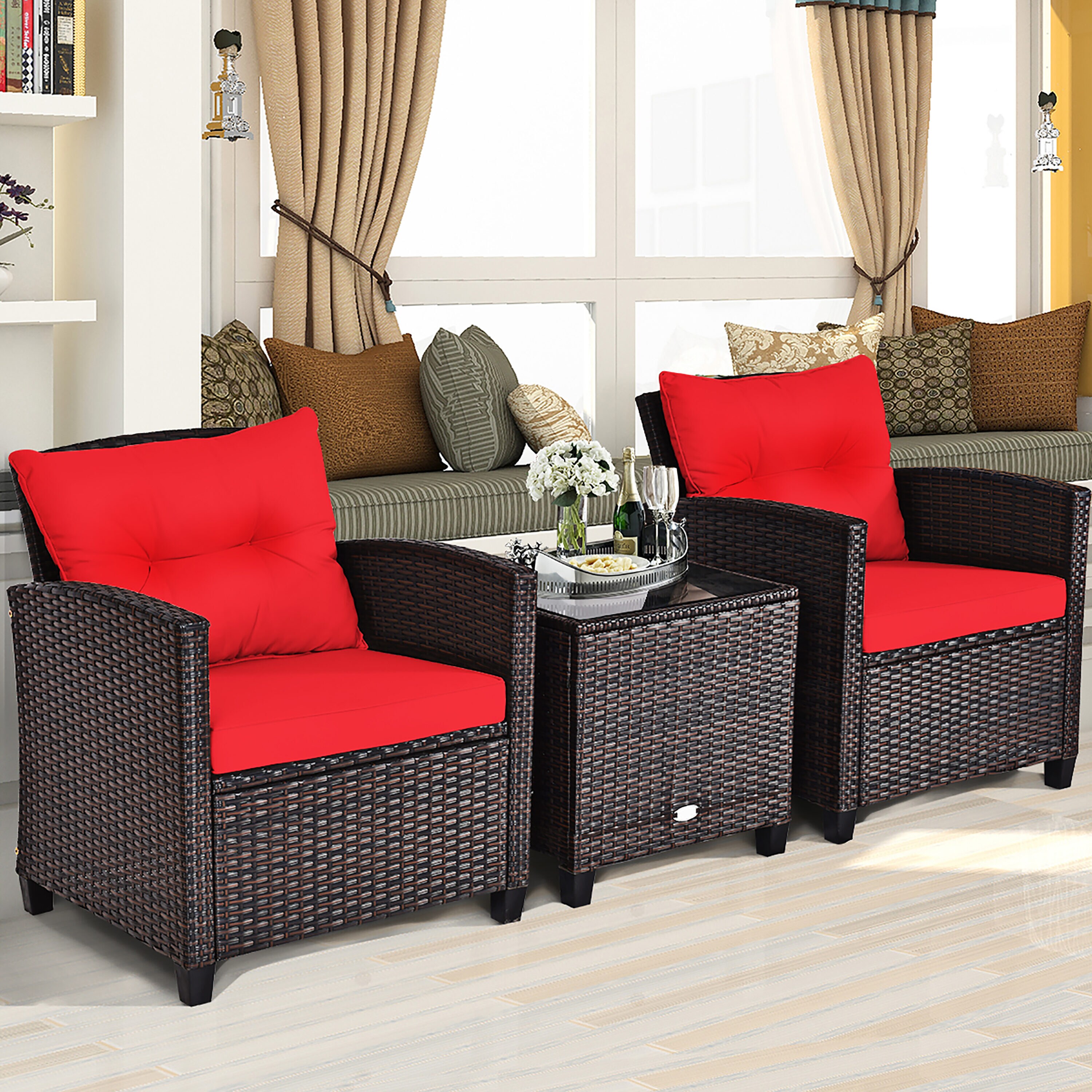 Costway HW63759RE Patio-Conversation-Sets - View #7