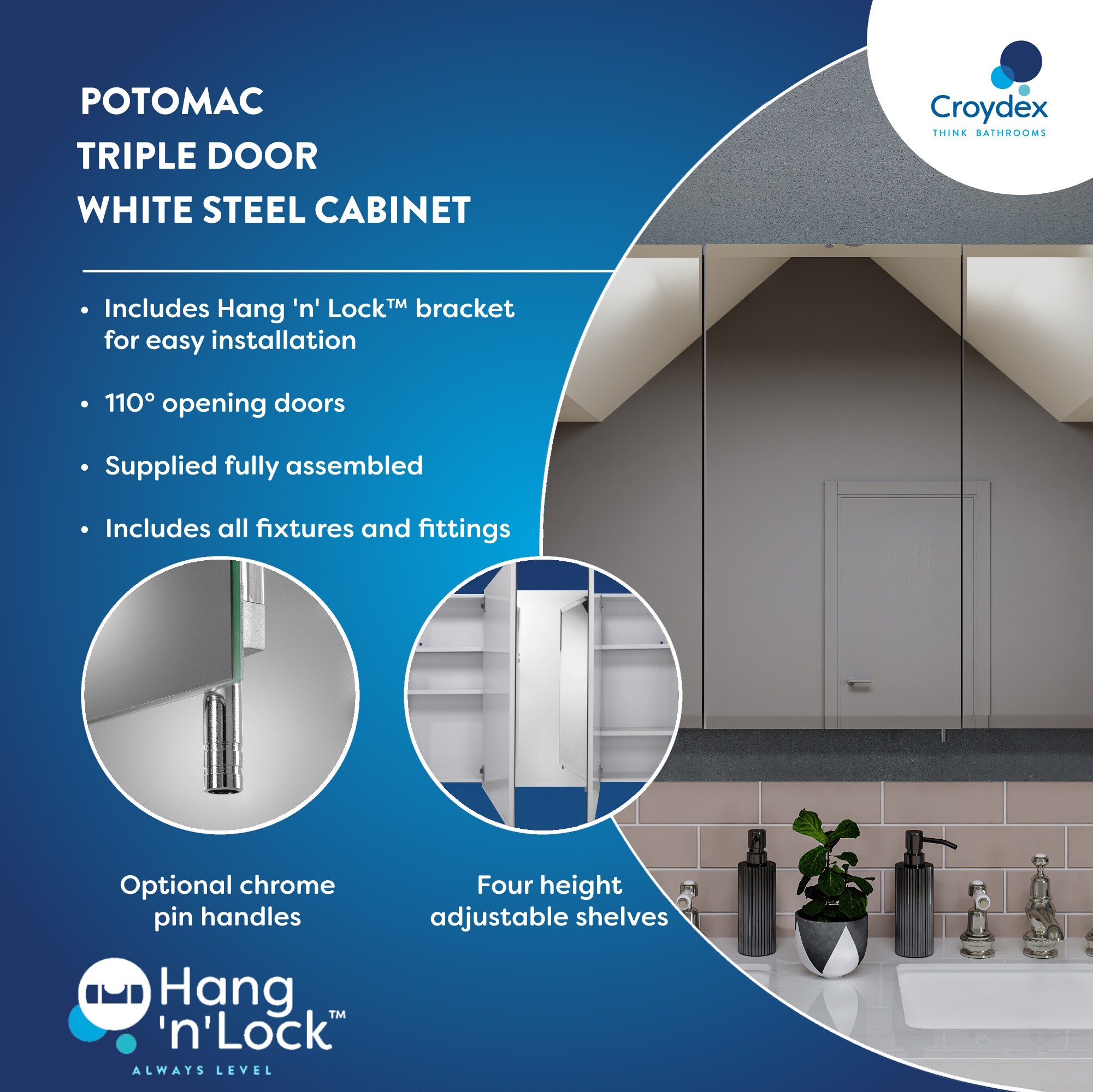 Croydex WC960322US Bathroom-Medicine-Cabinets - View #8