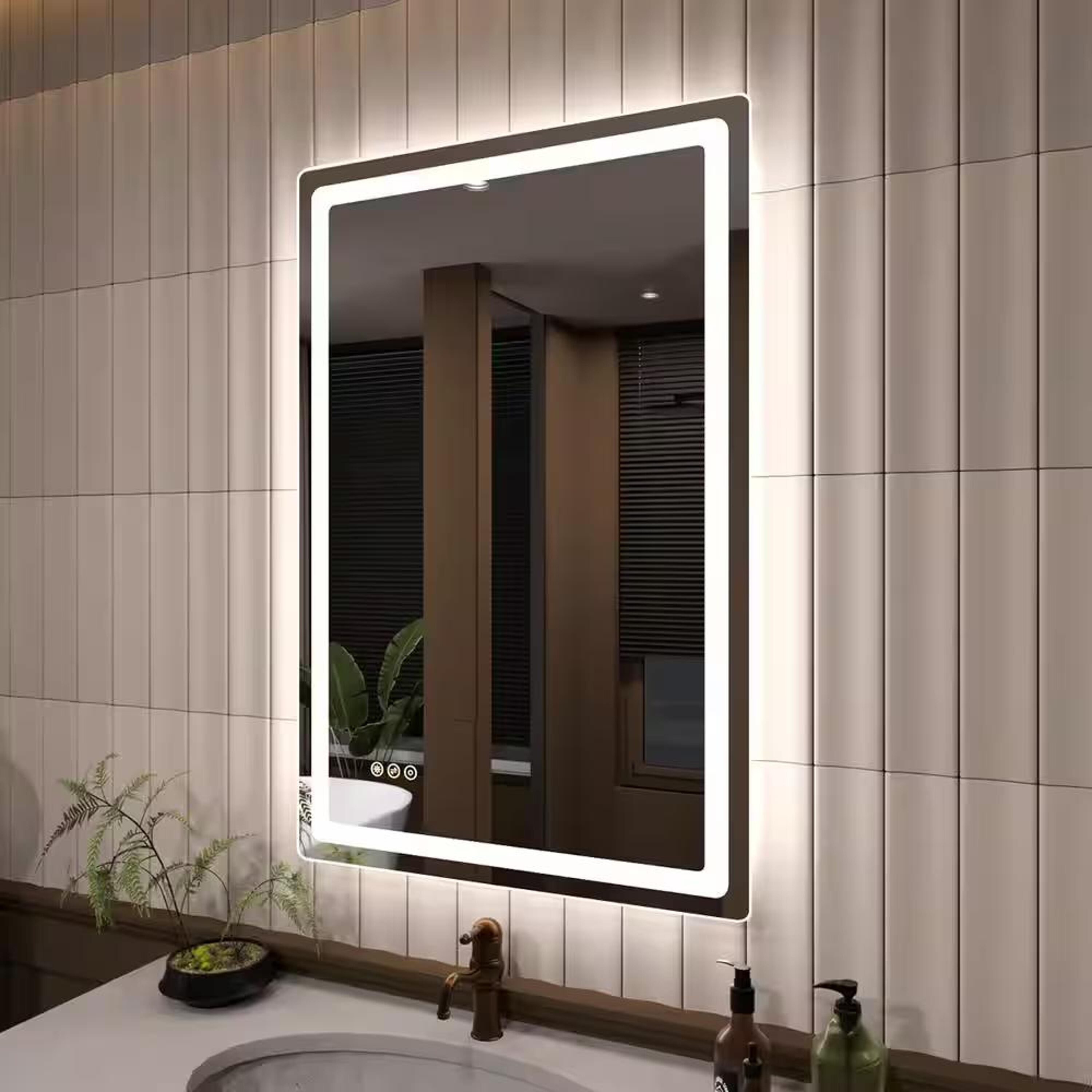Bayfeve BFKF-2436U4-MIR Framed-Bath-Mirrors - View #2