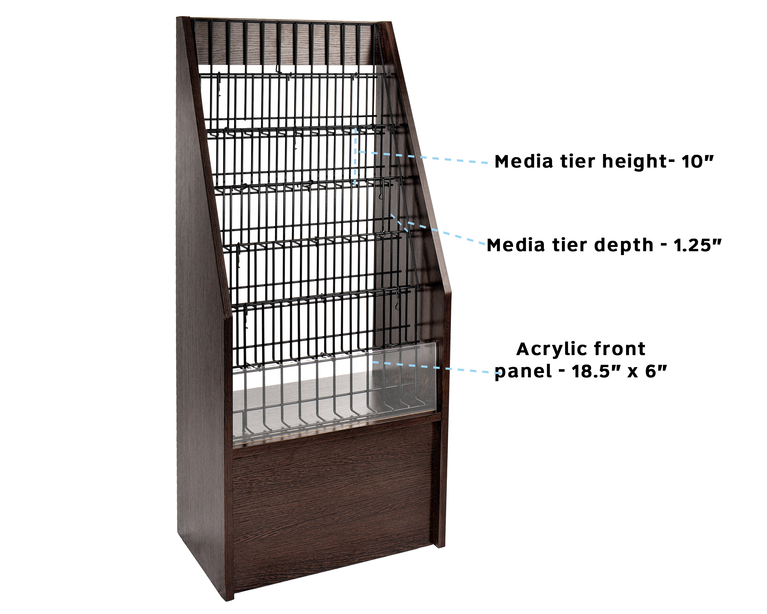 AdirOffice 640-4020-BLK-2PK Free-Standing-Shelving - View #4