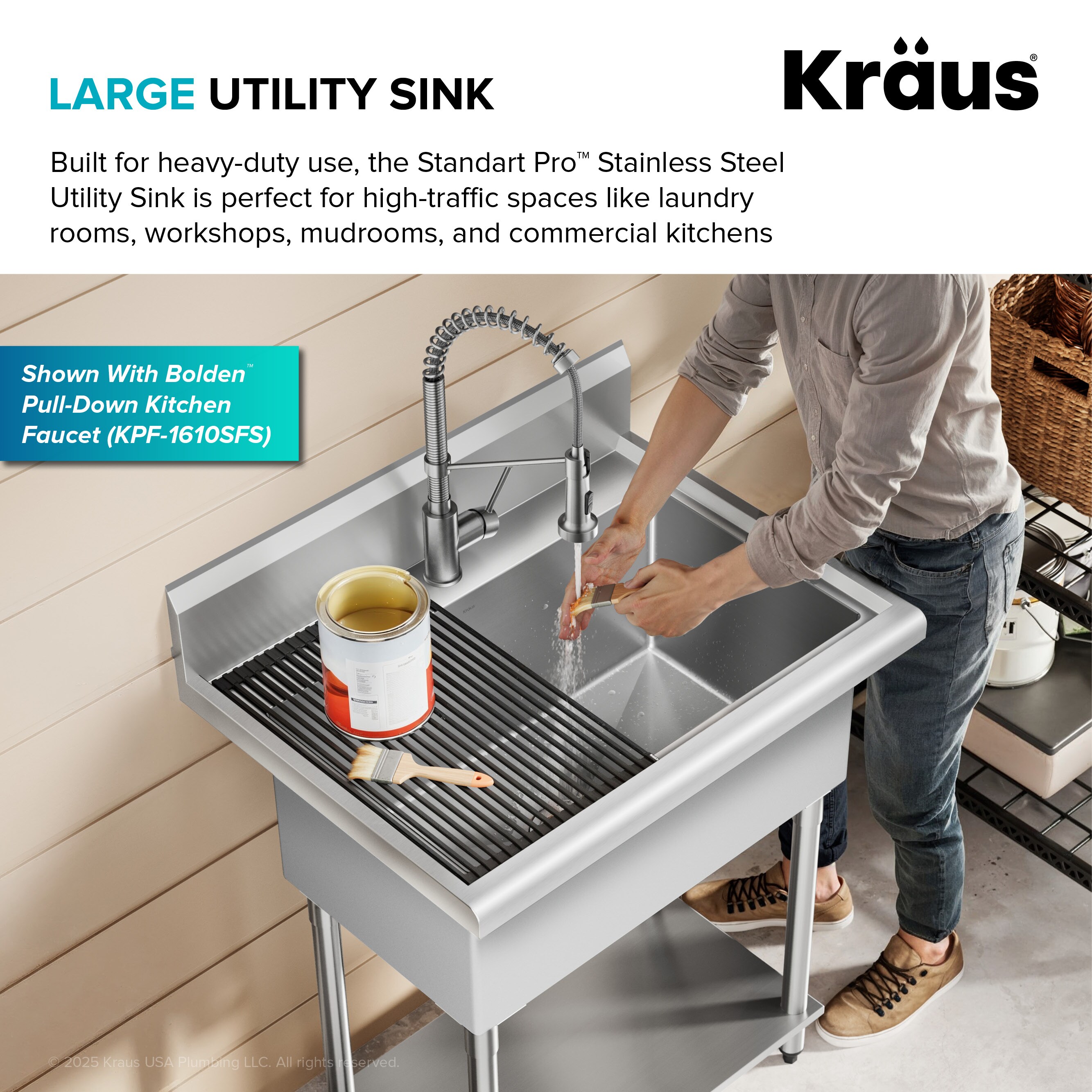 Kraus KHS230-32 Laundry-Tubs-Utility-Sinks - View #5