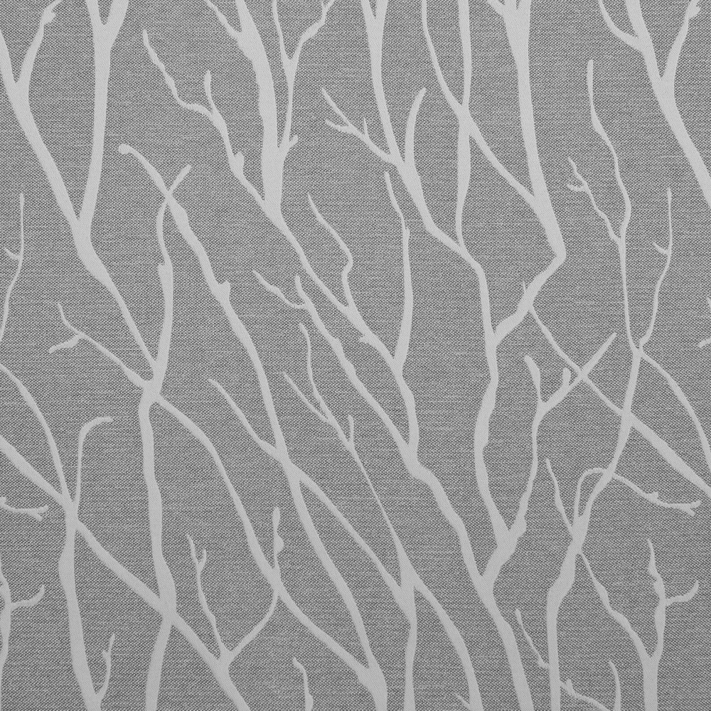 Ash Grey Linen Look Blackout Grommet Window Panel Pair
