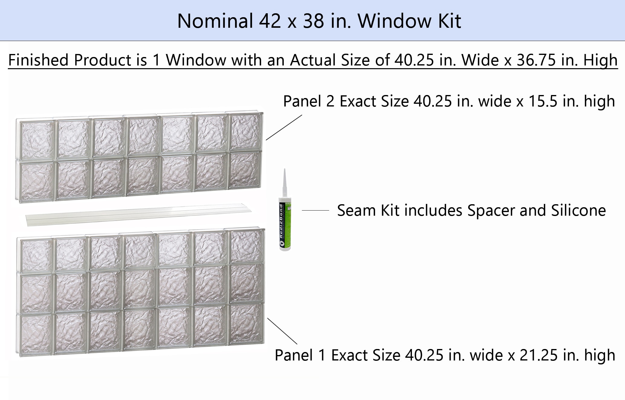 REDI2SET S4238IS Glass-Block-Windows - View #2