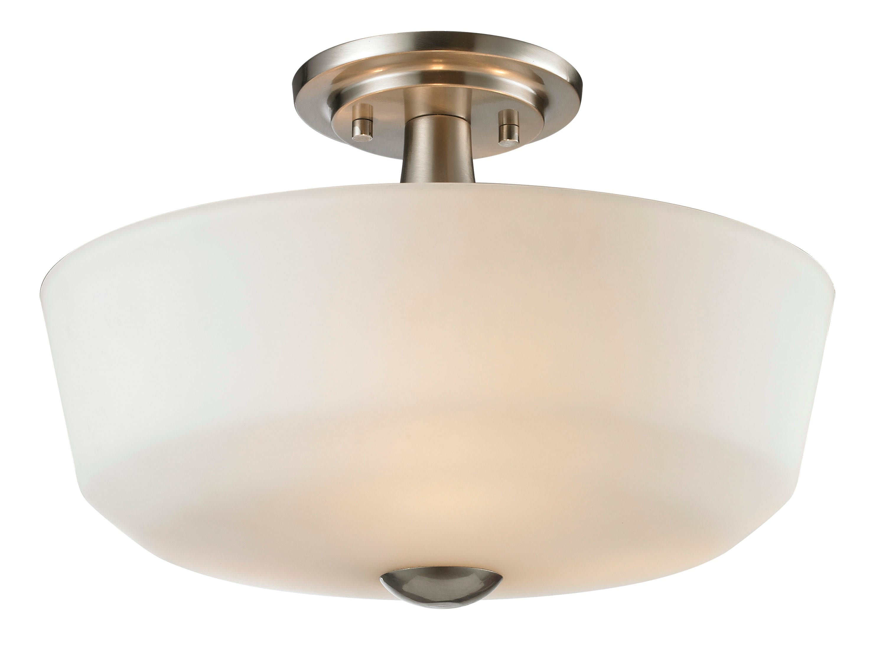Z-Lite 410SF3 Montego 1-Light Brushed Nickel Semi-Flush mount light