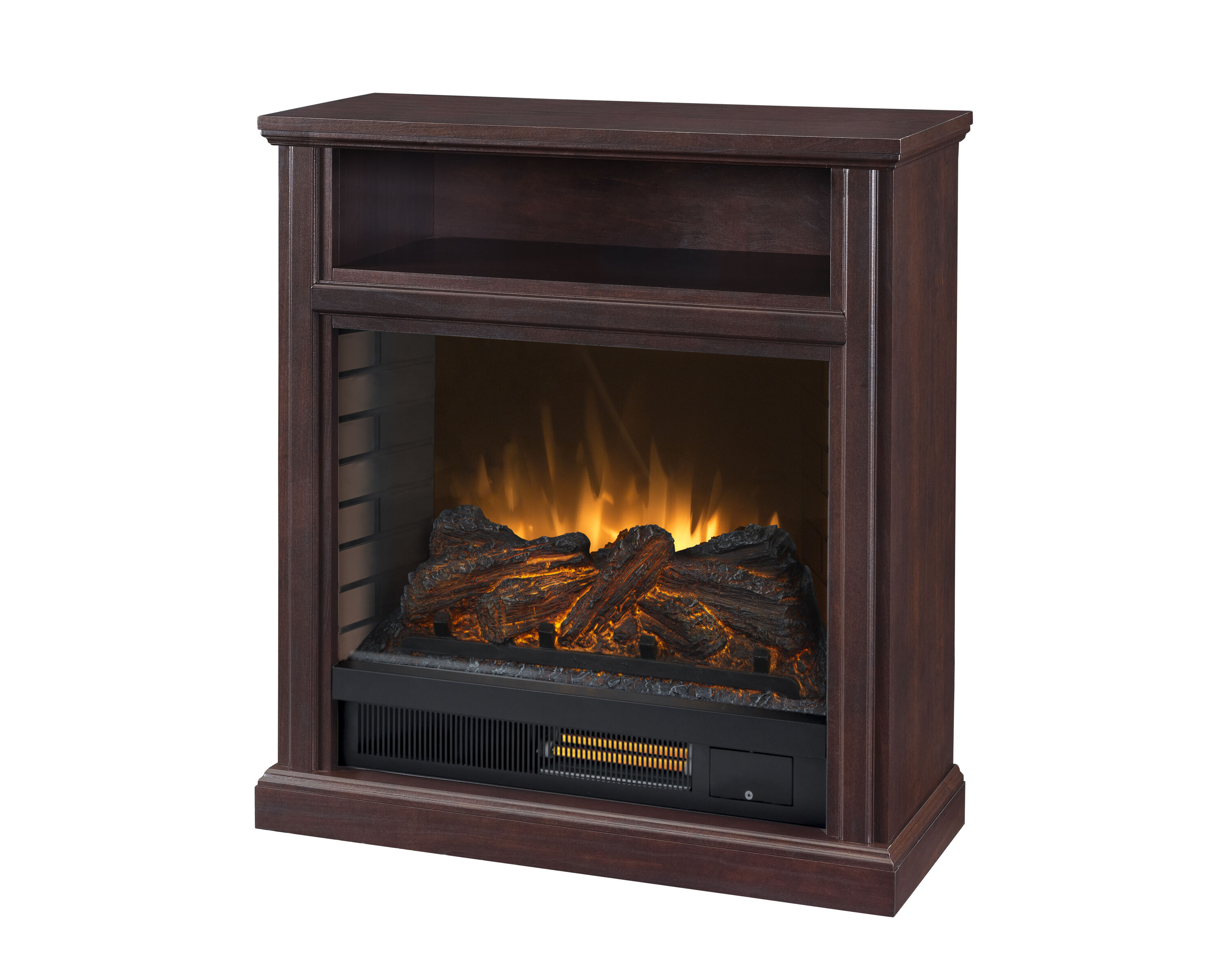 Pleasant Hearth 30-in W Cherry Fan-forced Electric Fireplace 25-720-15 Sansujyuku sansujyuku.com