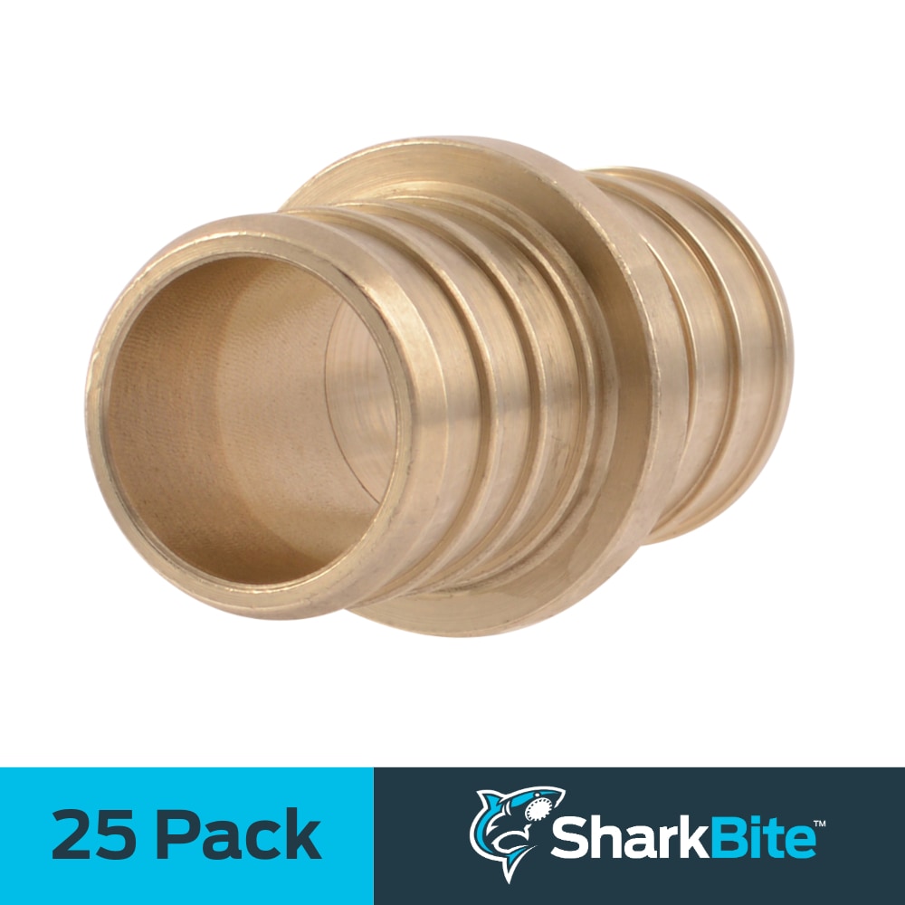 SharkBite UC016LF 3/4-in PEX Crimp Brass Coupling (25-Pack)