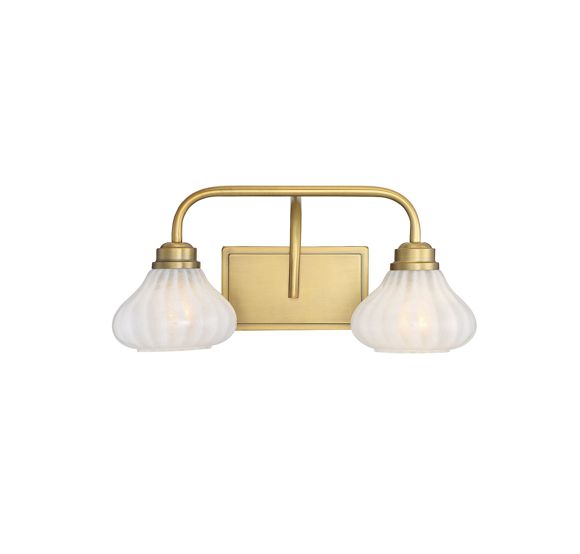  LW-SH637591 18-in 2-Light Warm Brass Transitional Vanity Light Bar
