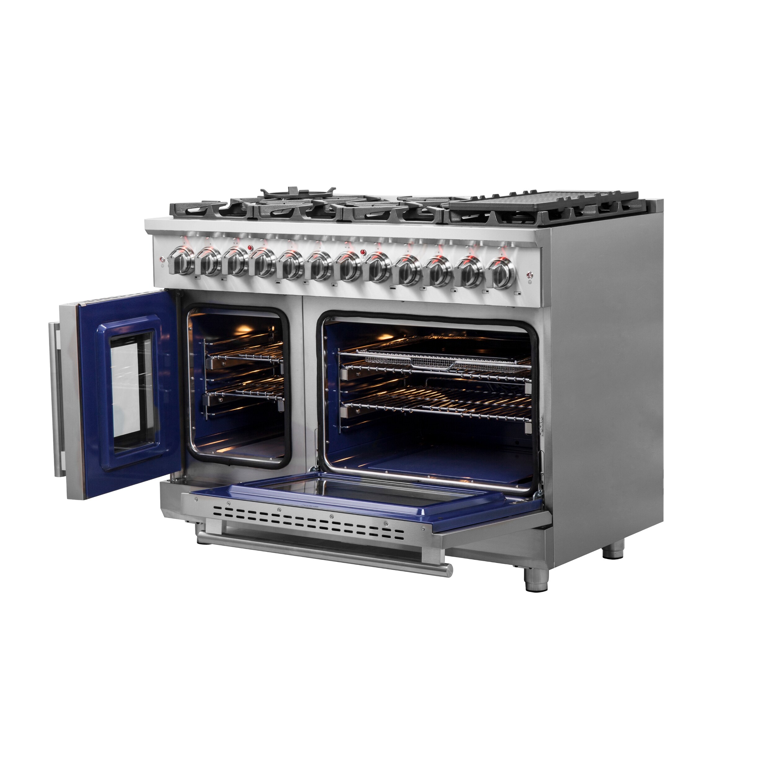 Massimo 48-inch Stainless Steel Dual Fuel Range with 8 Burners