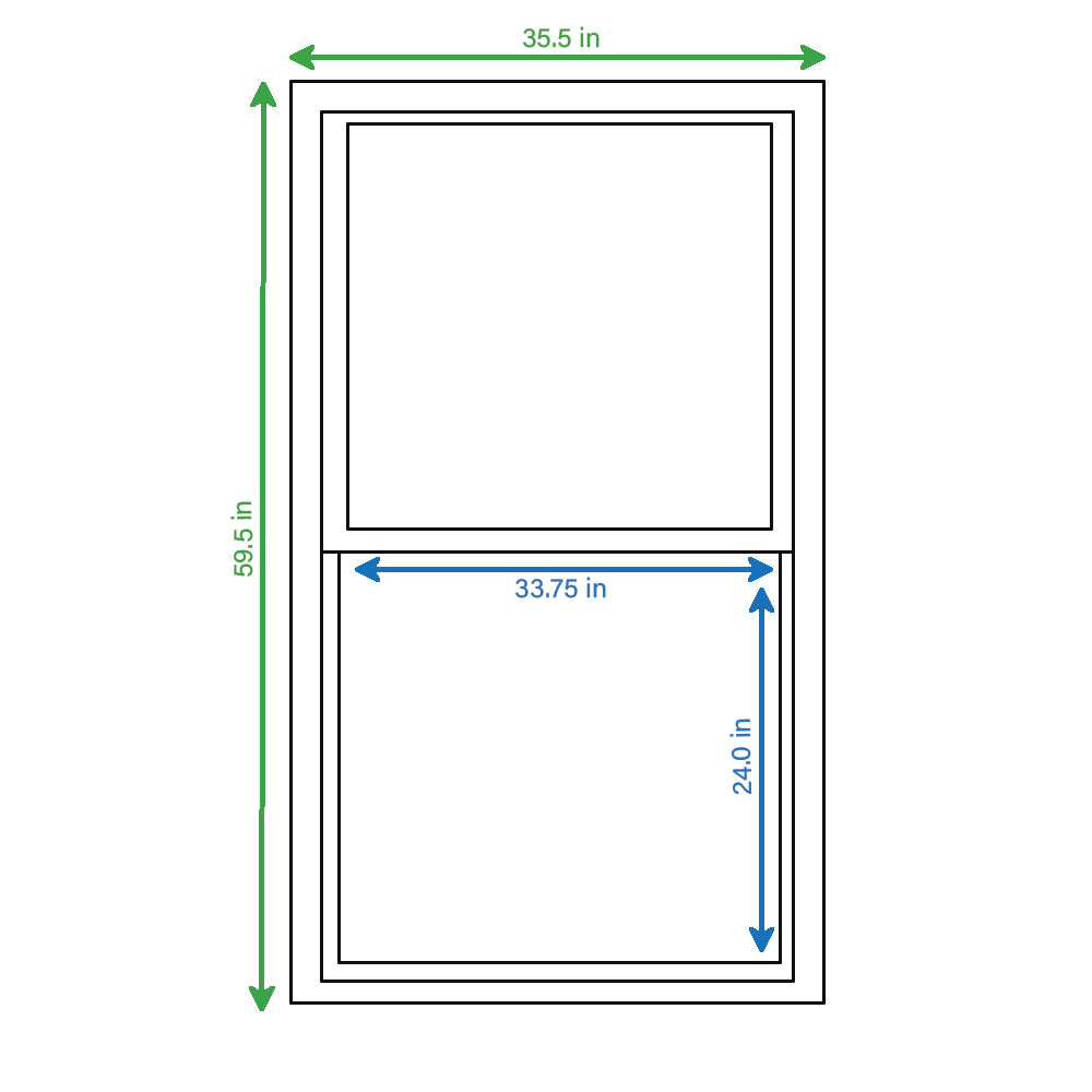 RELIABILT ASHB3660RB Single-Hung-Windows - View #2