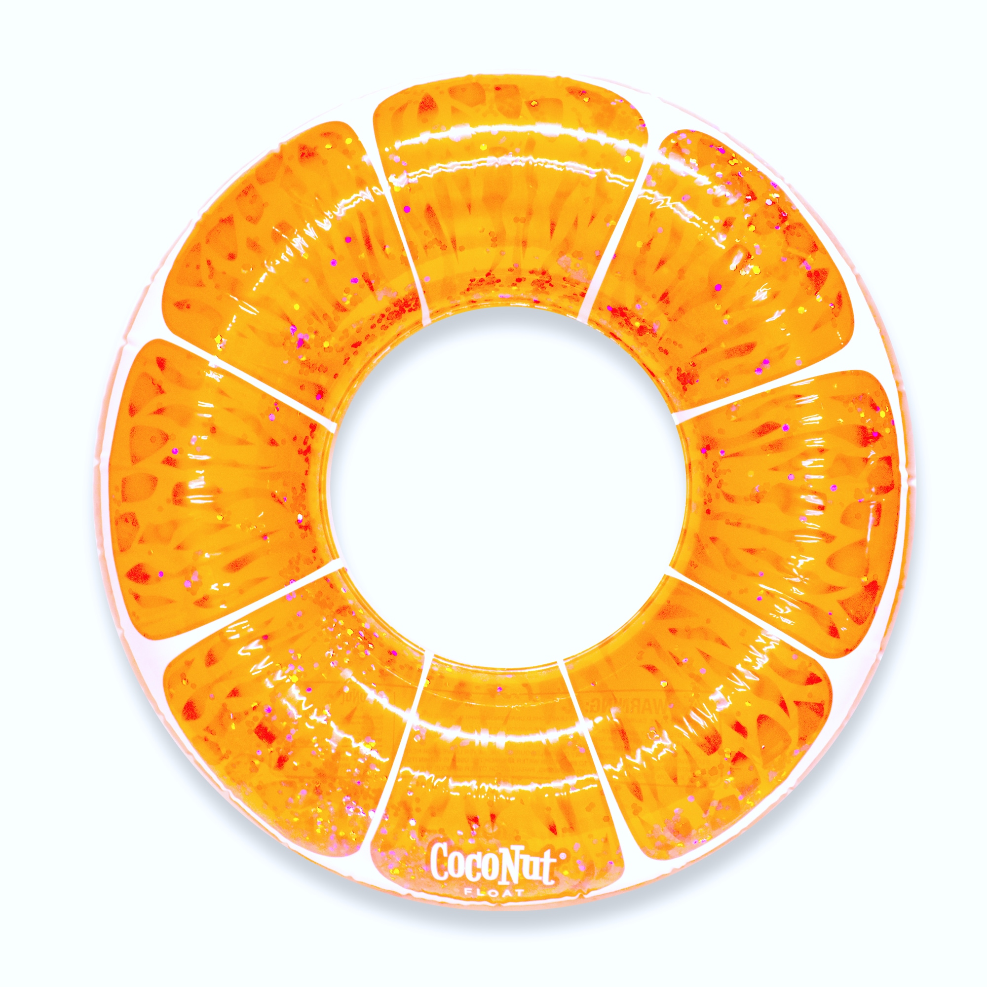 CocoNut Outdoor CocoNut Float Tangerine Orange Glitter 42in Pool Float Ring