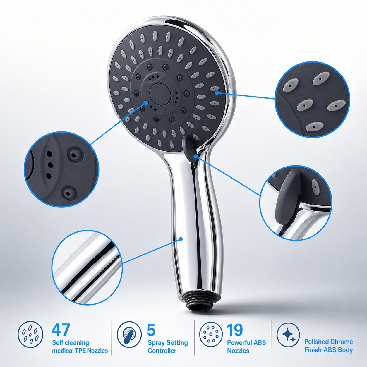 Baginizer BAGINIZER001295 Fixed-Showerhead - View #4
