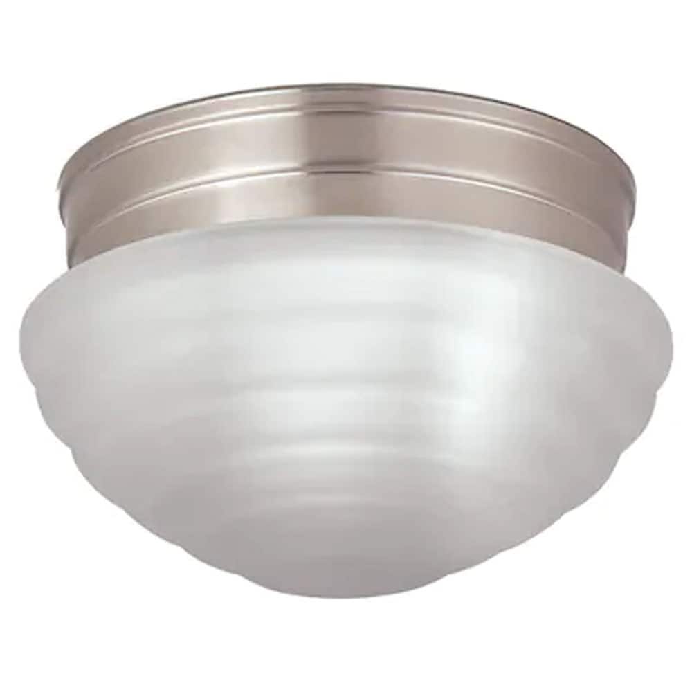 Project Source ZDC-5040-1-BN 7.48-in Brushed nickel Metal Ceiling Light Mount