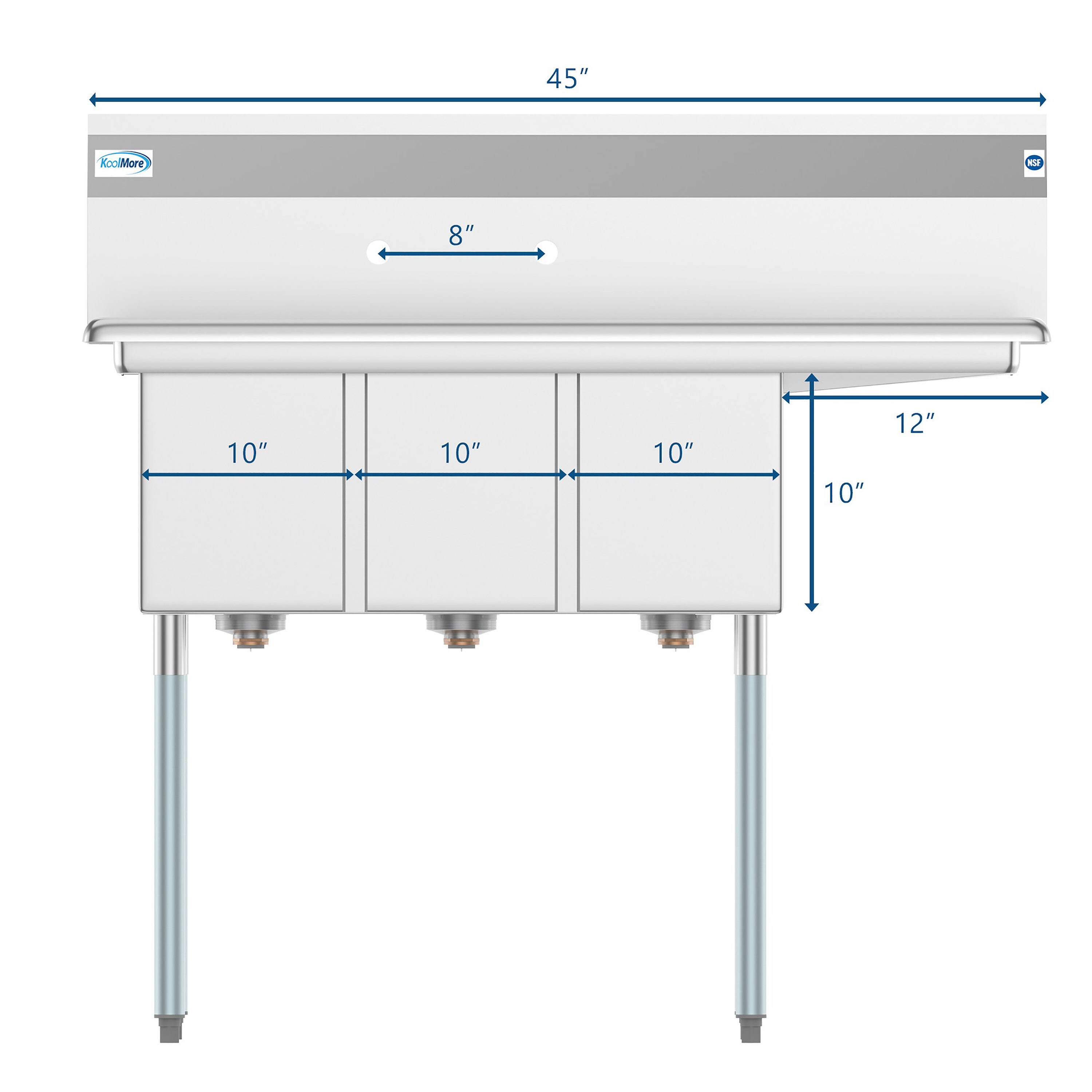 KoolMore CS310-12Y Laundry-Tubs-Utility-Sinks - View #15