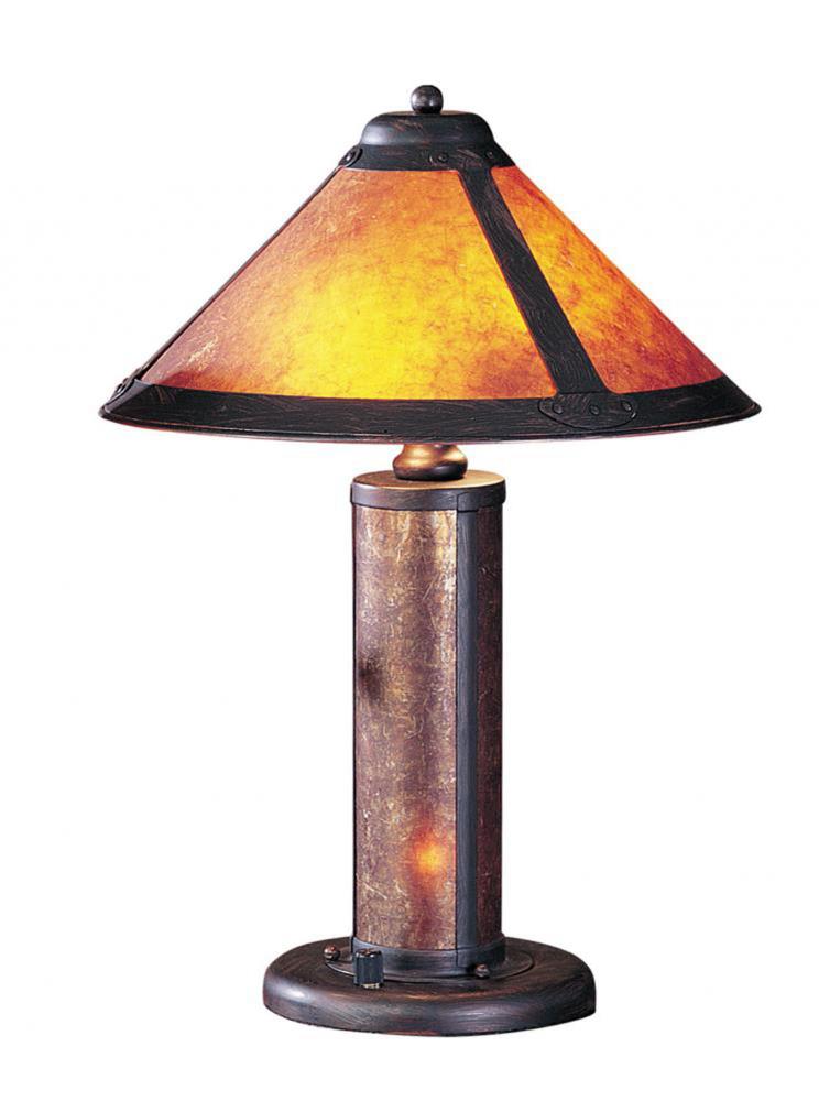  LW-SSBO-466 20-in Rust Table Lamp with Fabric Shade