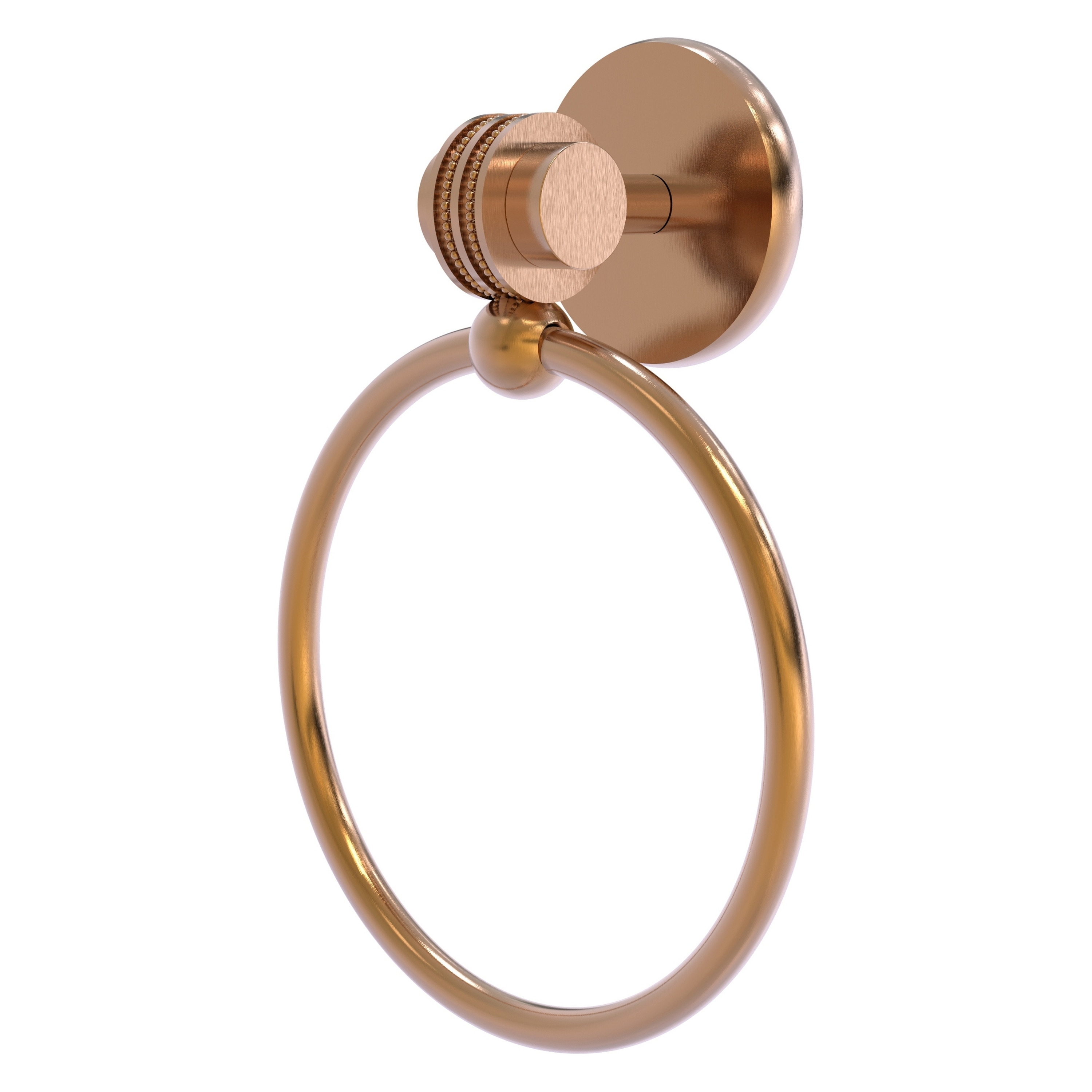 Allied Brass 7216D-BBR Satellite Orbit Two Brushed Bronze Wall mount Single Towel Ring