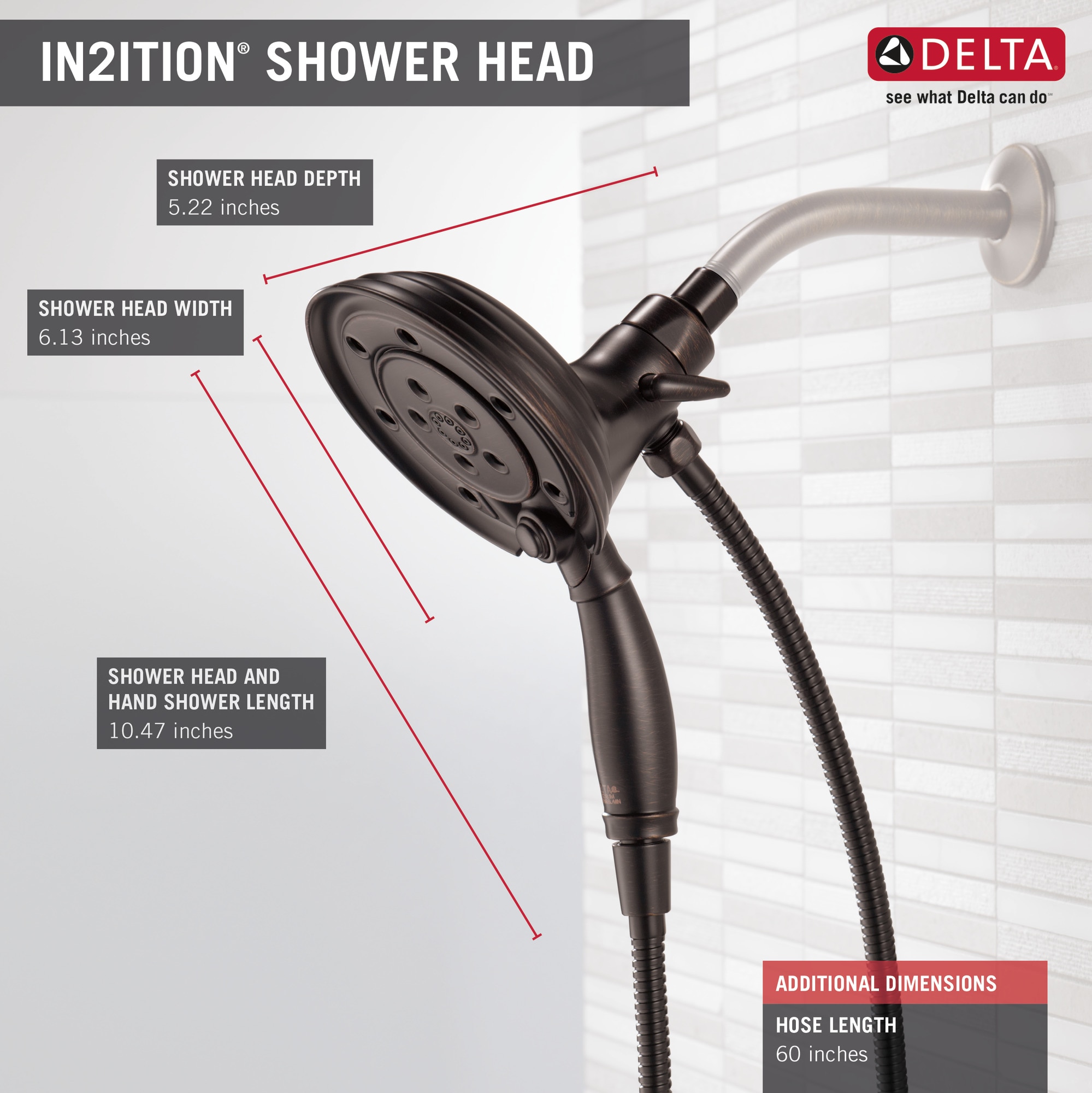 Delta 58471-RB-PK Fixed-Showerhead - View #7