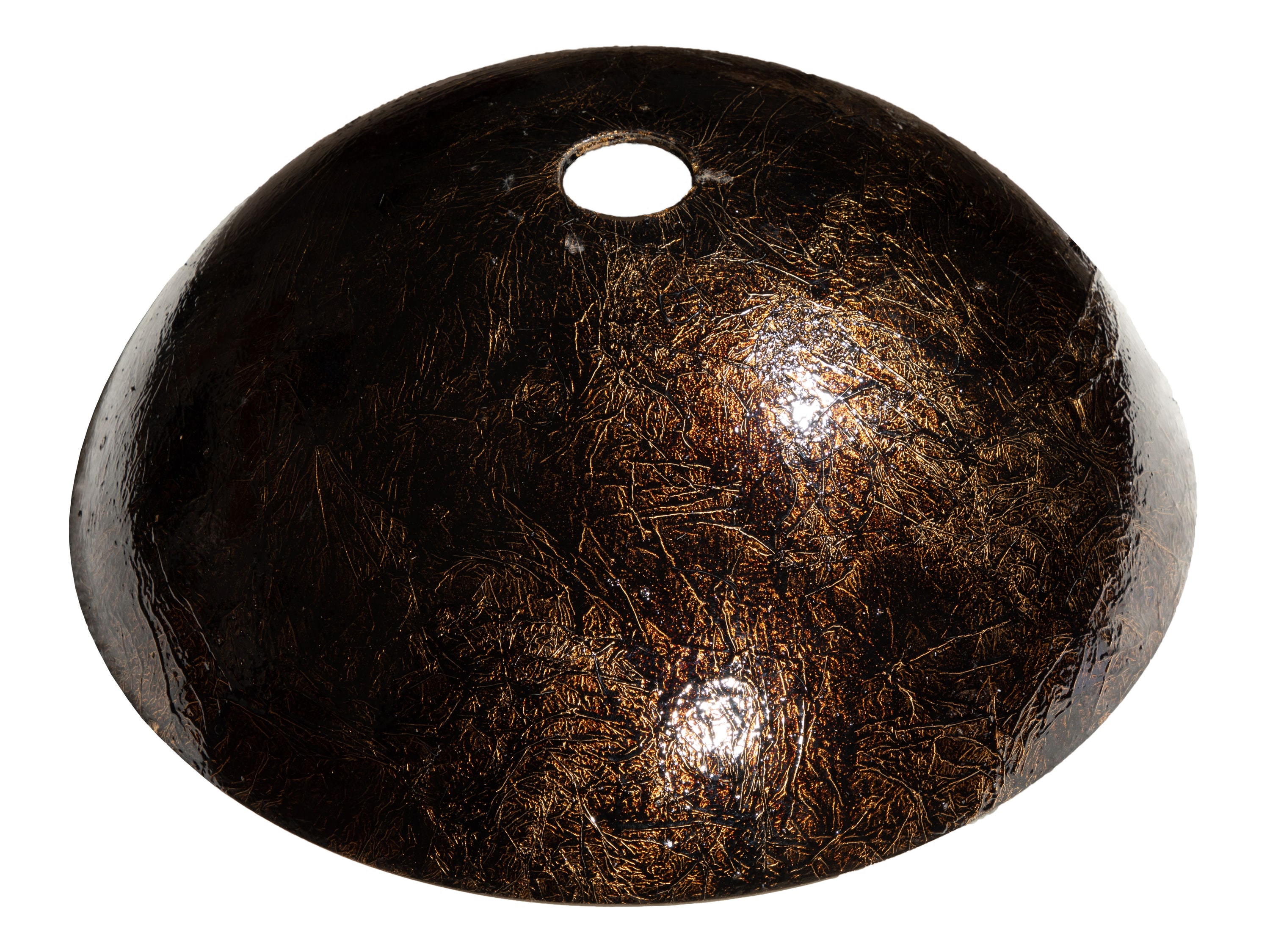 Eden Brown and Gold Tempered Glass Vessel Sink