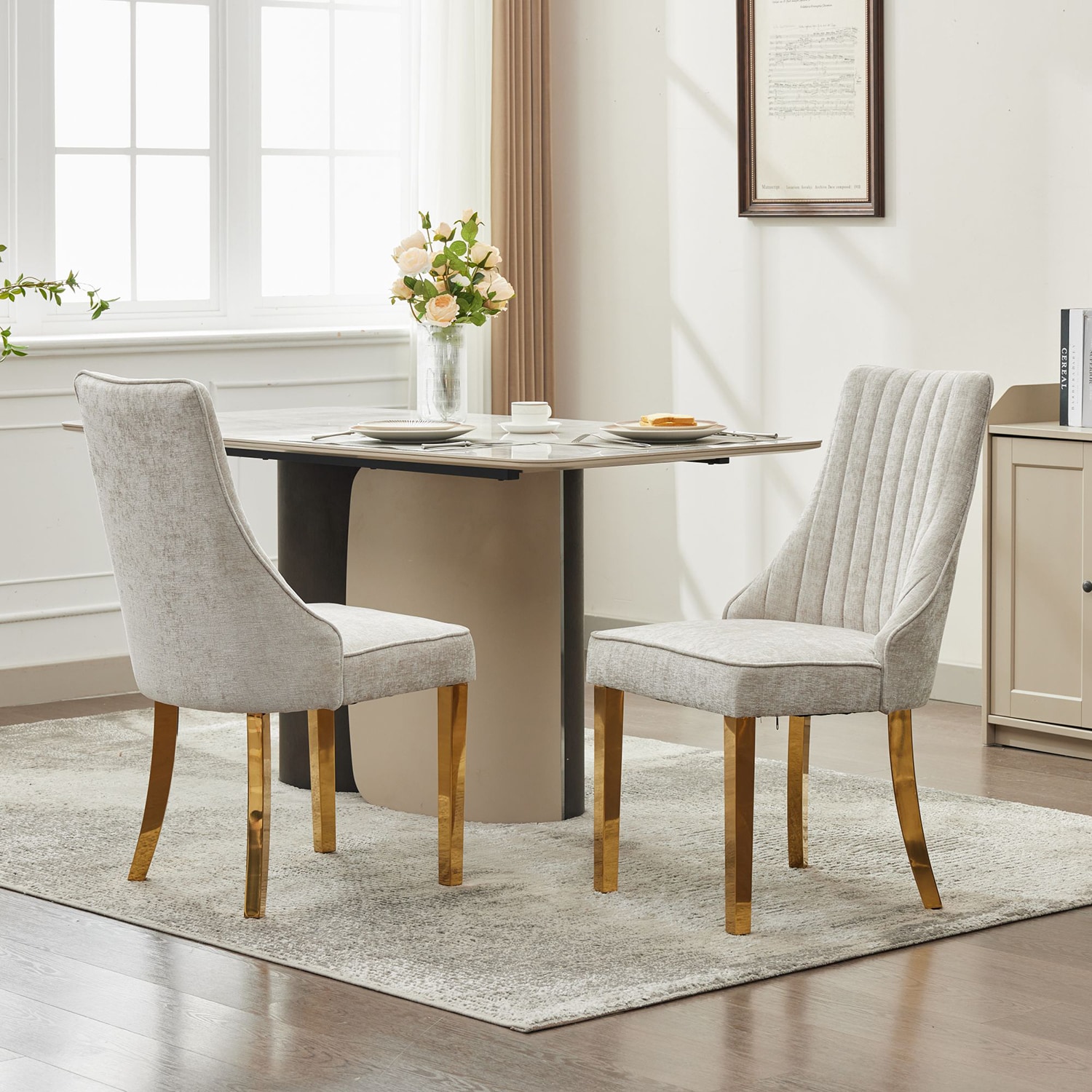 GZMR GZHF-700BROWN Dining-Chairs - View #2