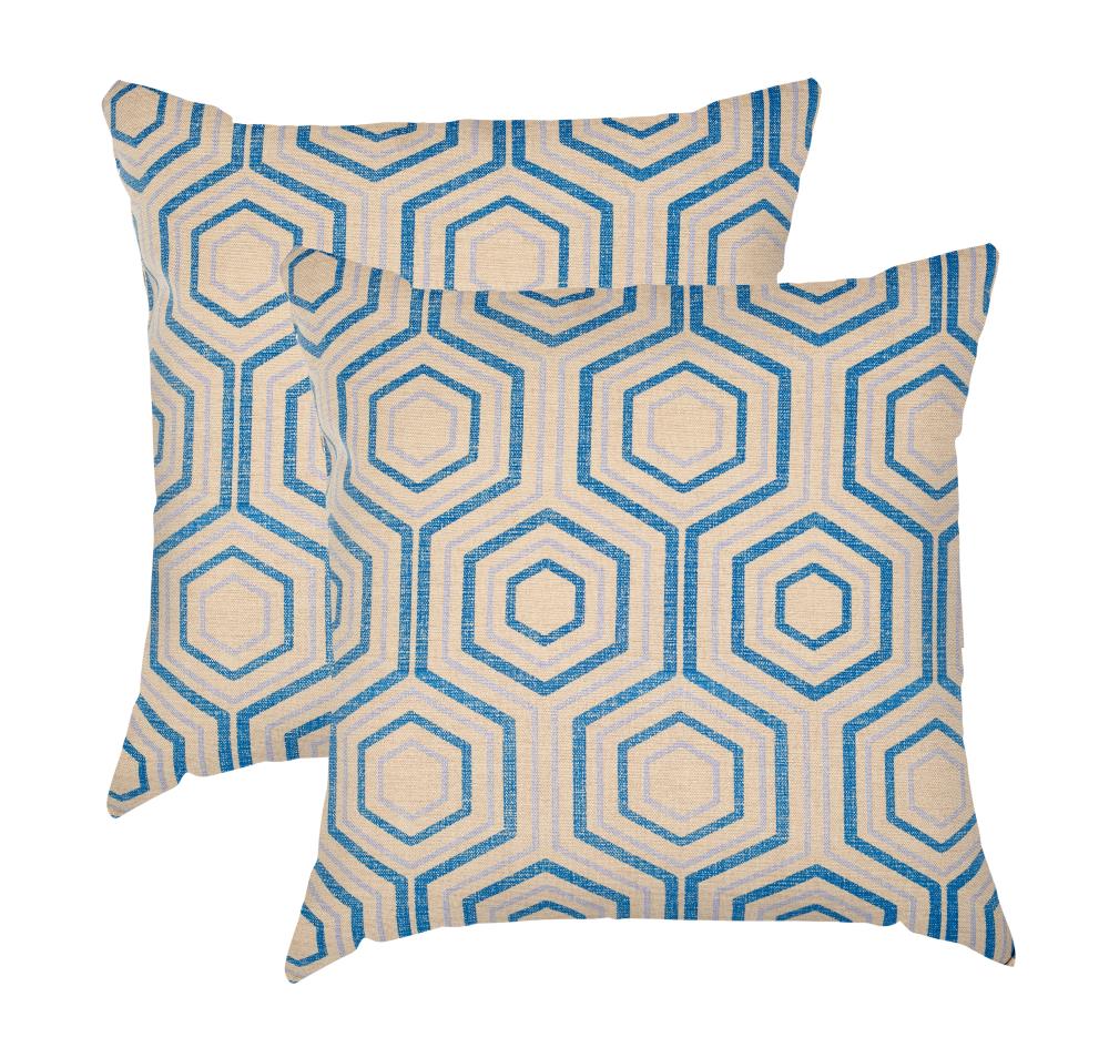 Set of 4 Decorative Throw Pillow Covers, Brighton Style, 18 x 18