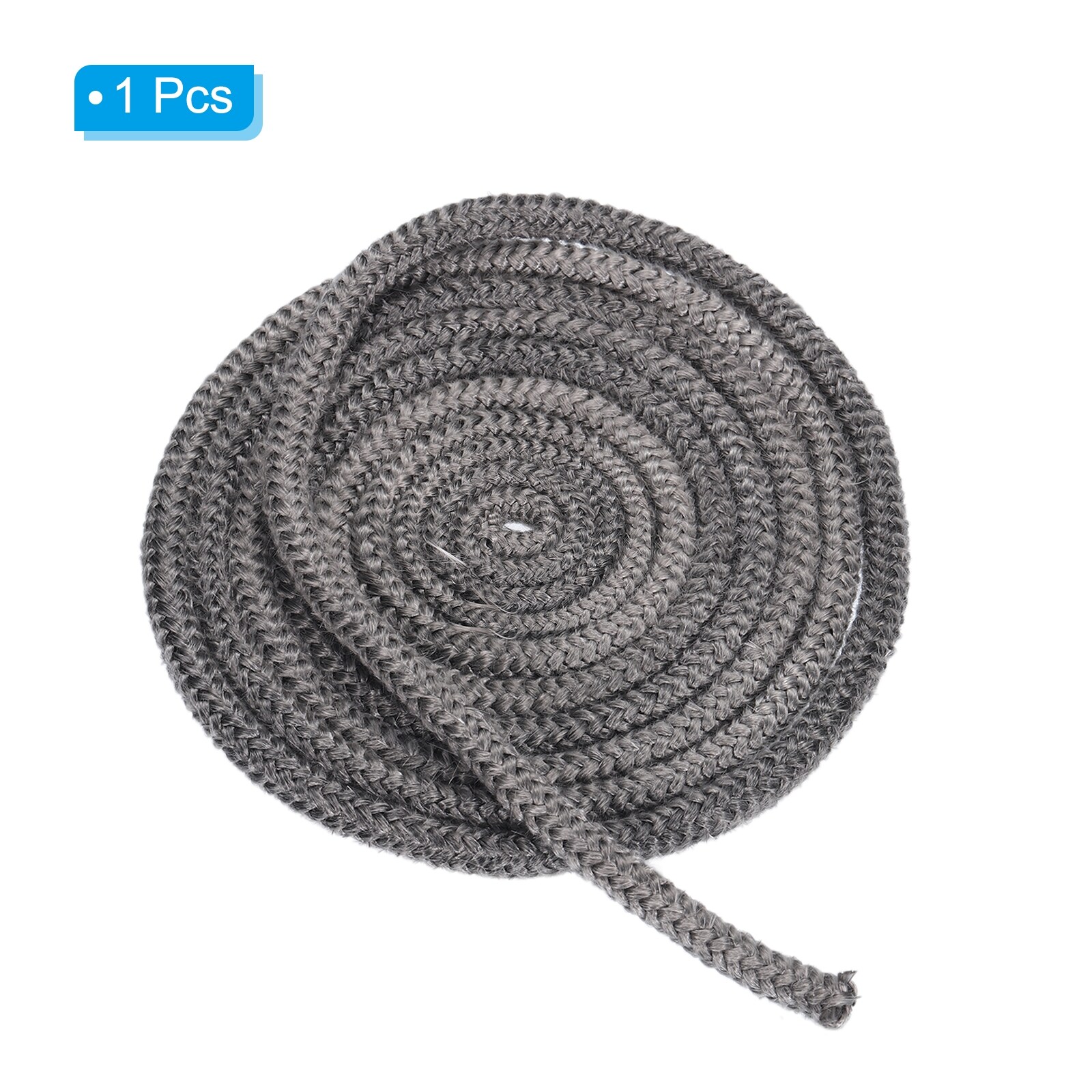 PATIKIL 3/8x 118 Wood Stove Gasket, Graphite Fiberglass Round High-Temperature Resistance Seal Rope Replacement for Stoves Fireplace Door, Black