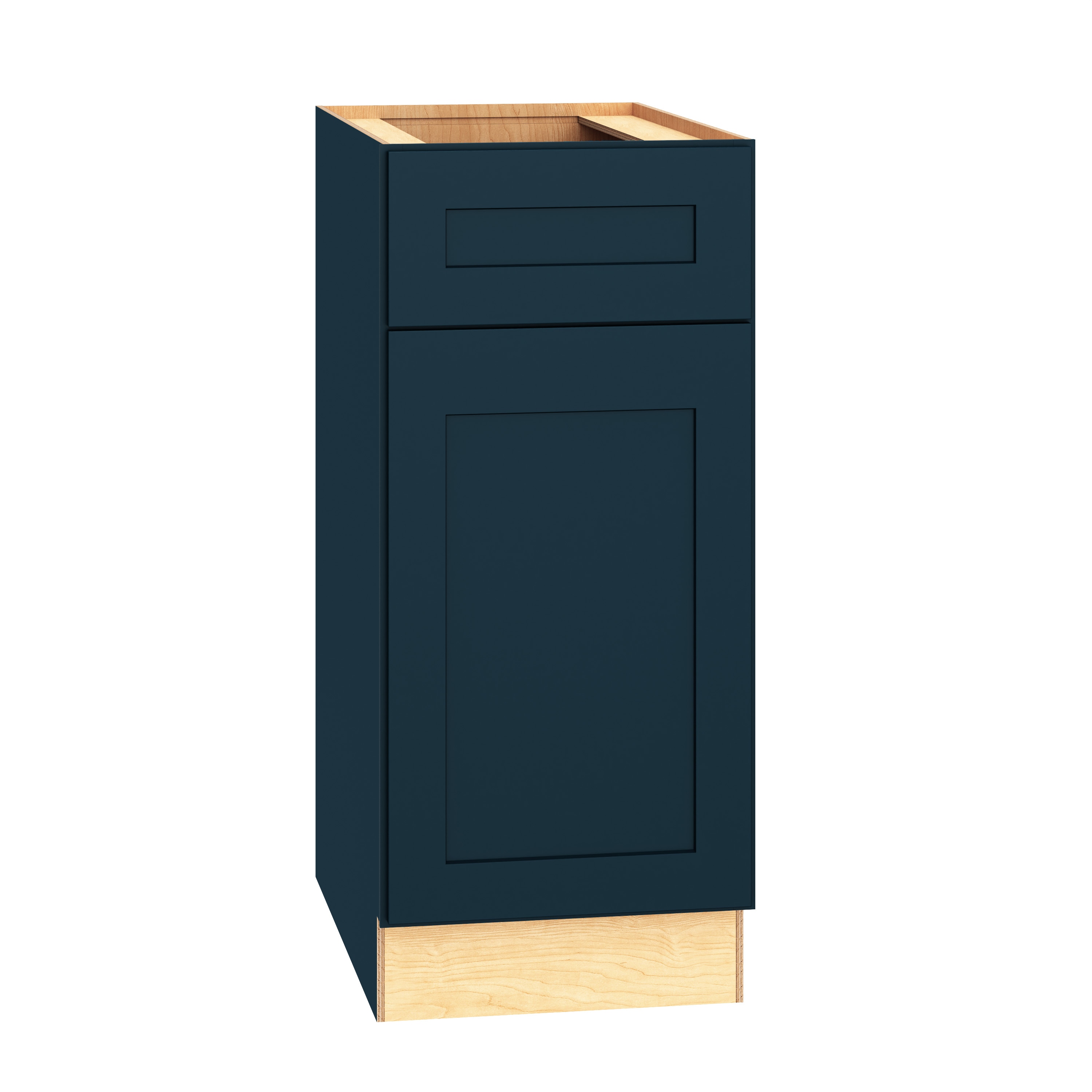 Diamond Express 330 B15R Jamestown 15-in W x 34.5-in H x 24-in D Regatta Blue Base Fully assembled Plywood Cabinet (Recessed Panel Square)