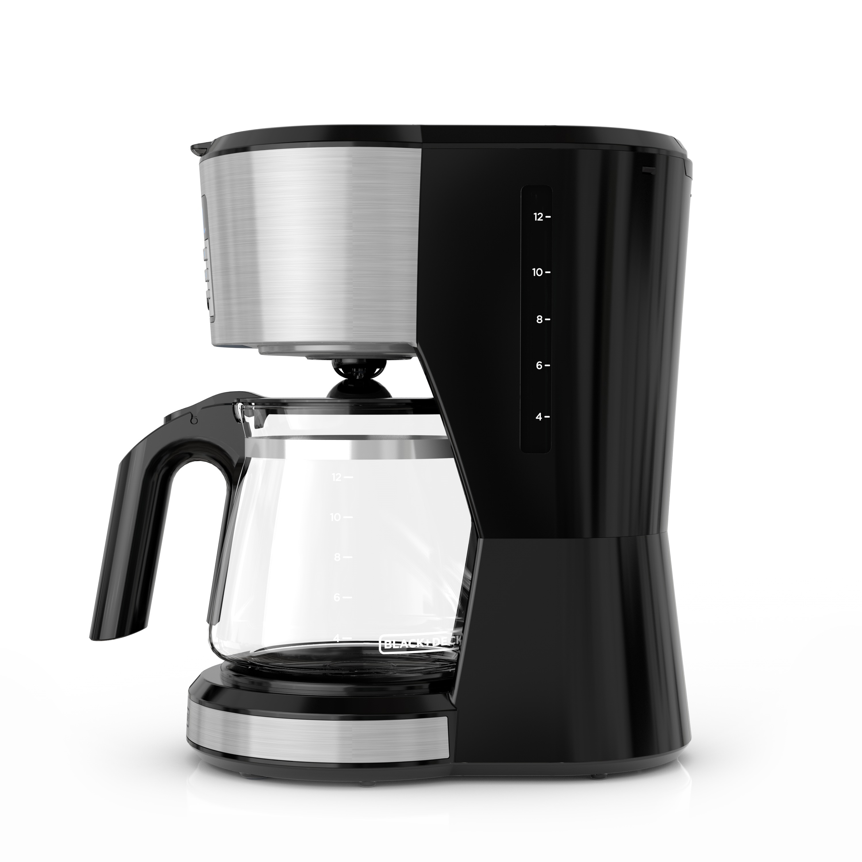 BLACK+DECKER CM1110B: Vortex™ Technology 12 Cup Programmable Coffee Maker - Black