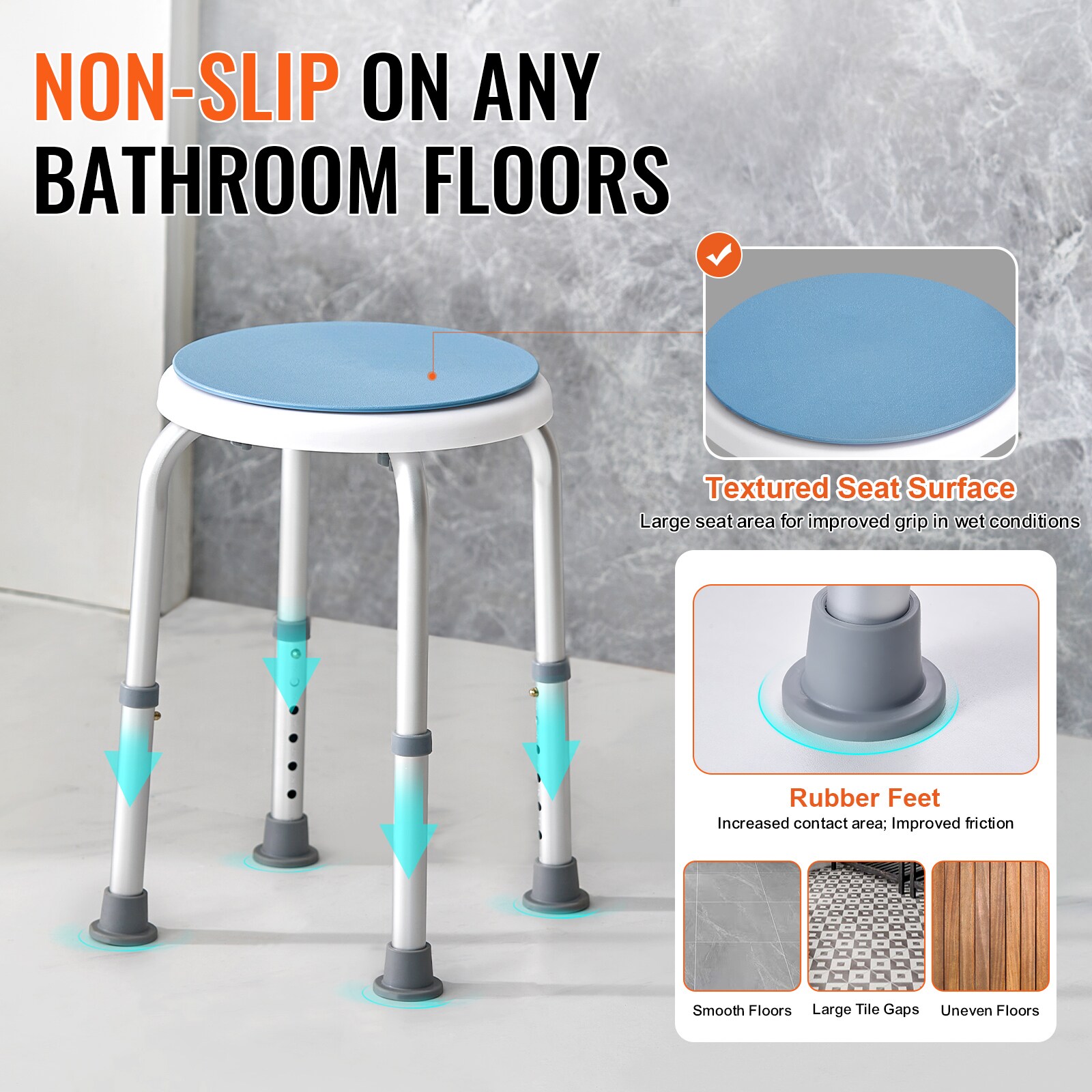VEVOR SCQTLYZYYXFS00769V0 Bath-Safety-Seats-Benches - View #4
