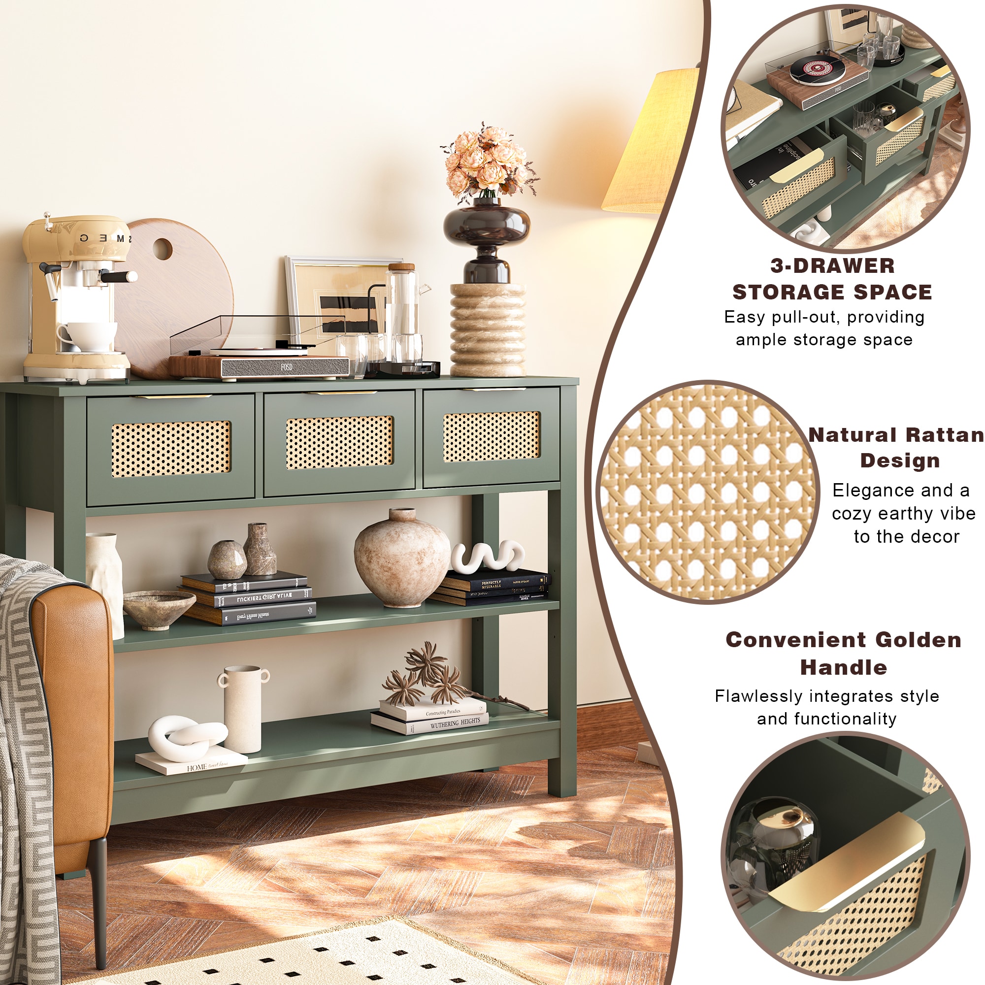 FurniFusion SF-Y-XGZ-G-2PC Console-Sofa-Tables - View #7