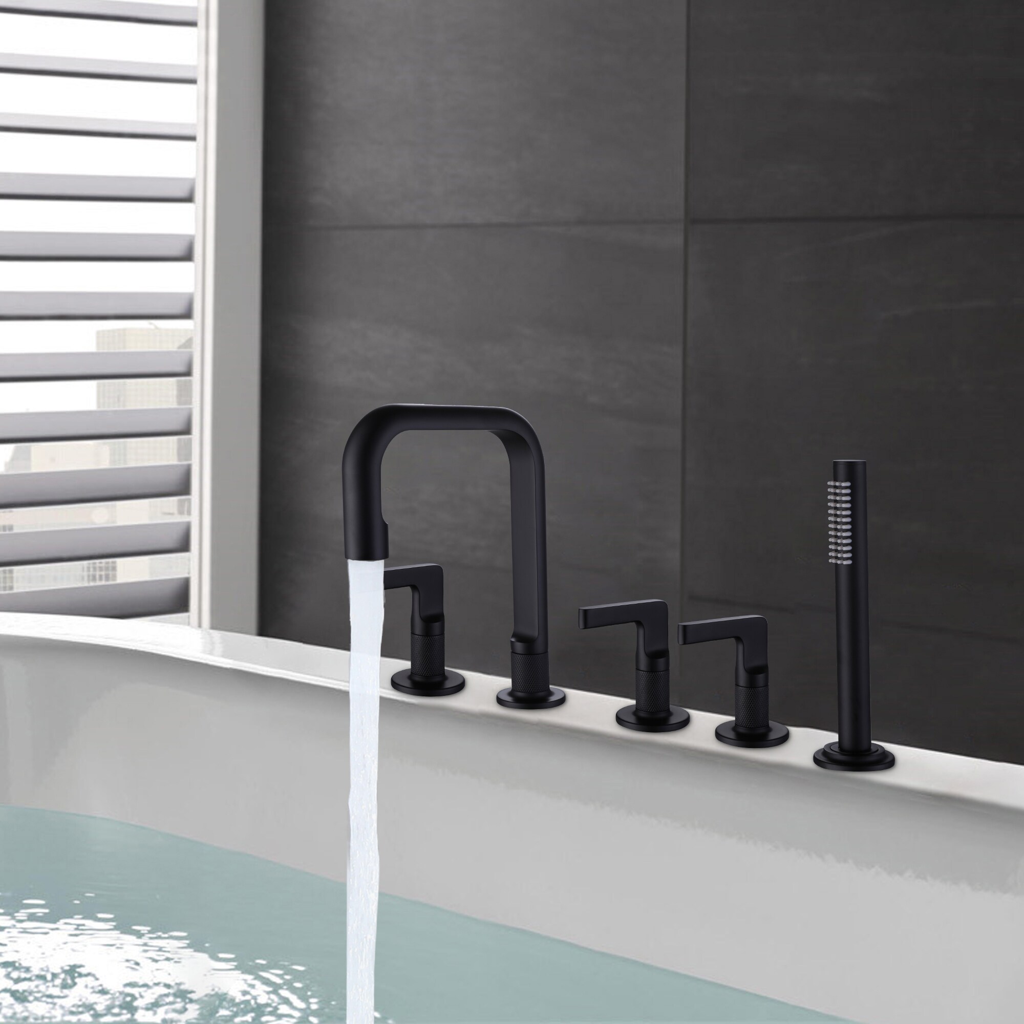 WELLFOR WB-0923 Roman-Tub-Faucets - View #2