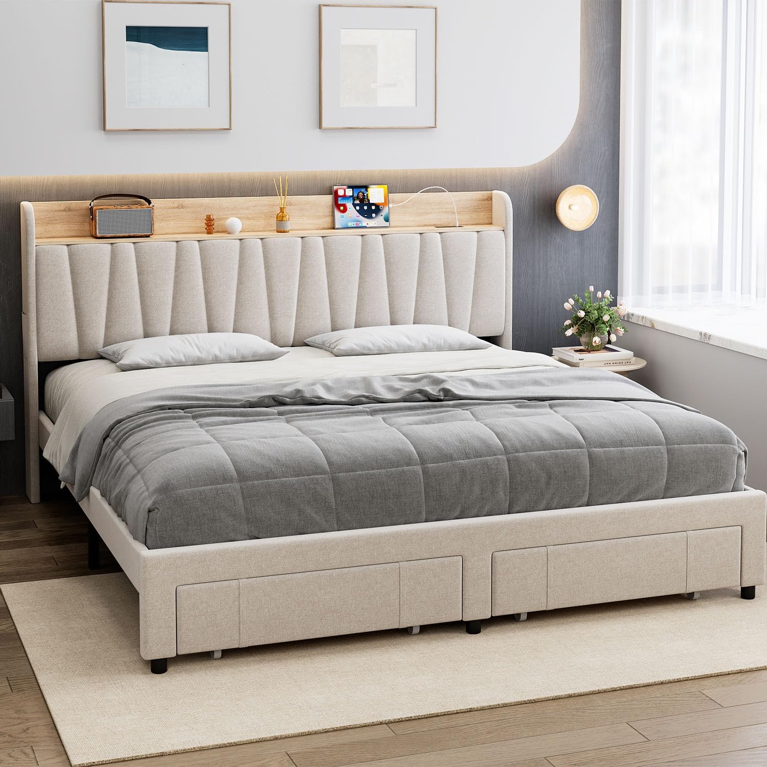 Qeetex LHF-BED-PHO-158DEWBU beds - View #3