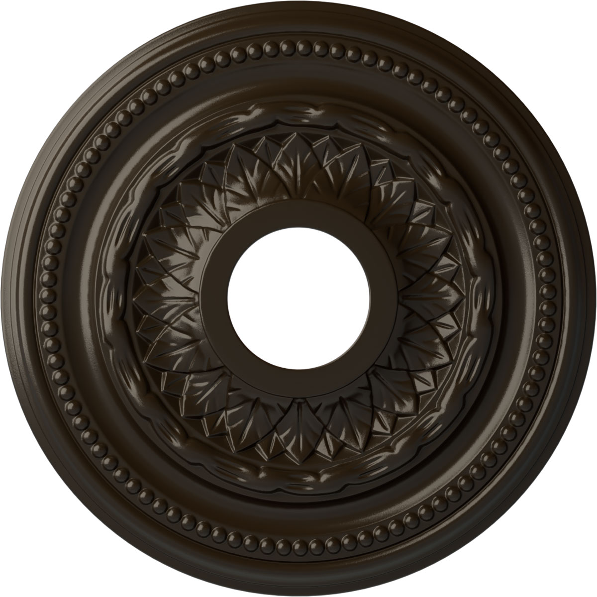 Ekena Millwork CM15GASHF Galway 15.75-in W x 15.75-in L Painted Stone Hearth Polyurethane Whole Ceiling Medallion