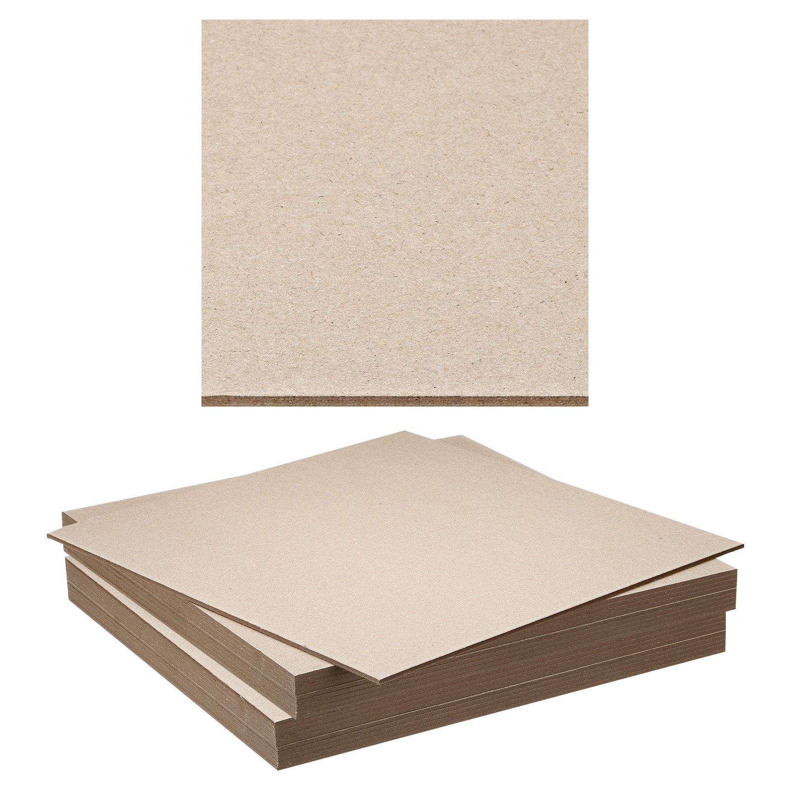 PATIKIL - 12x12x0.12 Inch Chipboard Sheets 20pcs 120PT Thick Book Board Binders Board Sturdy Book...