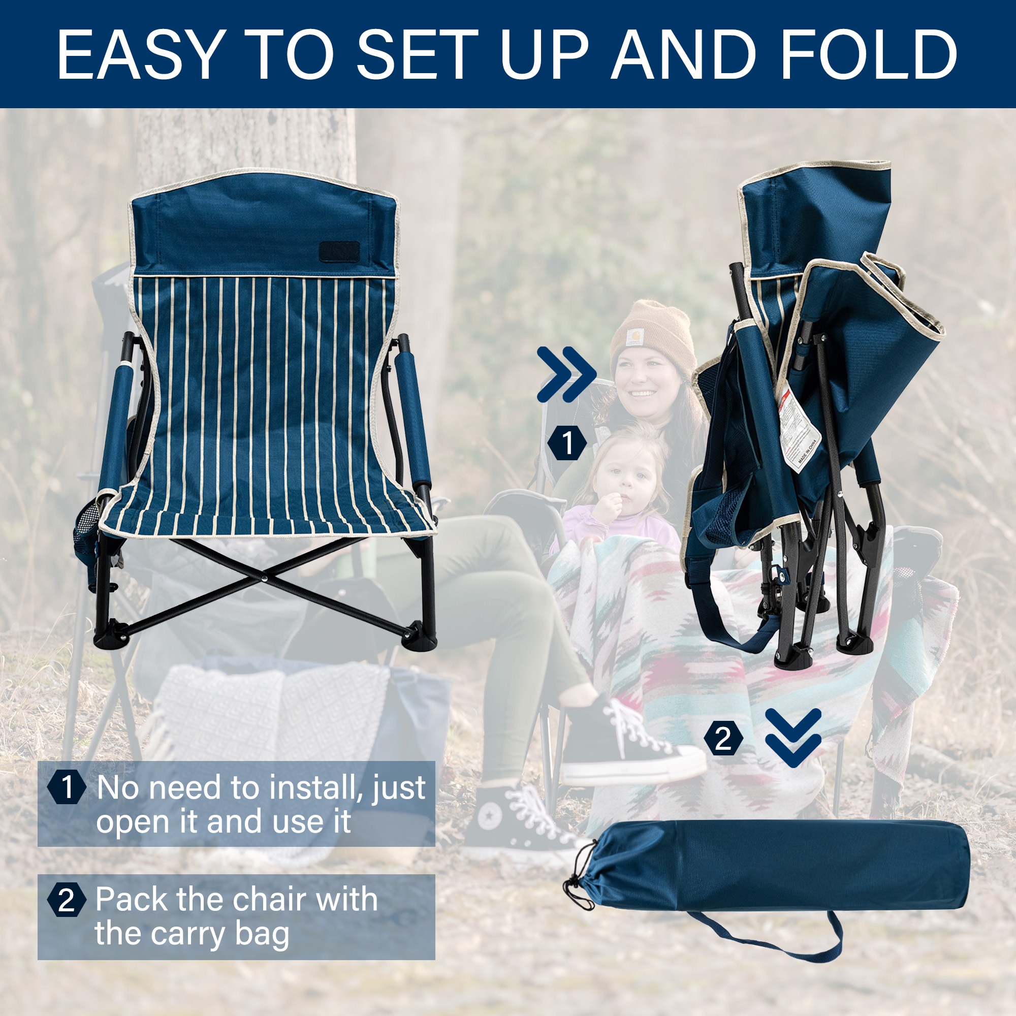 Mondawe MO-CCAC2417GBU3 Beach-Camping-Chairs - View #4