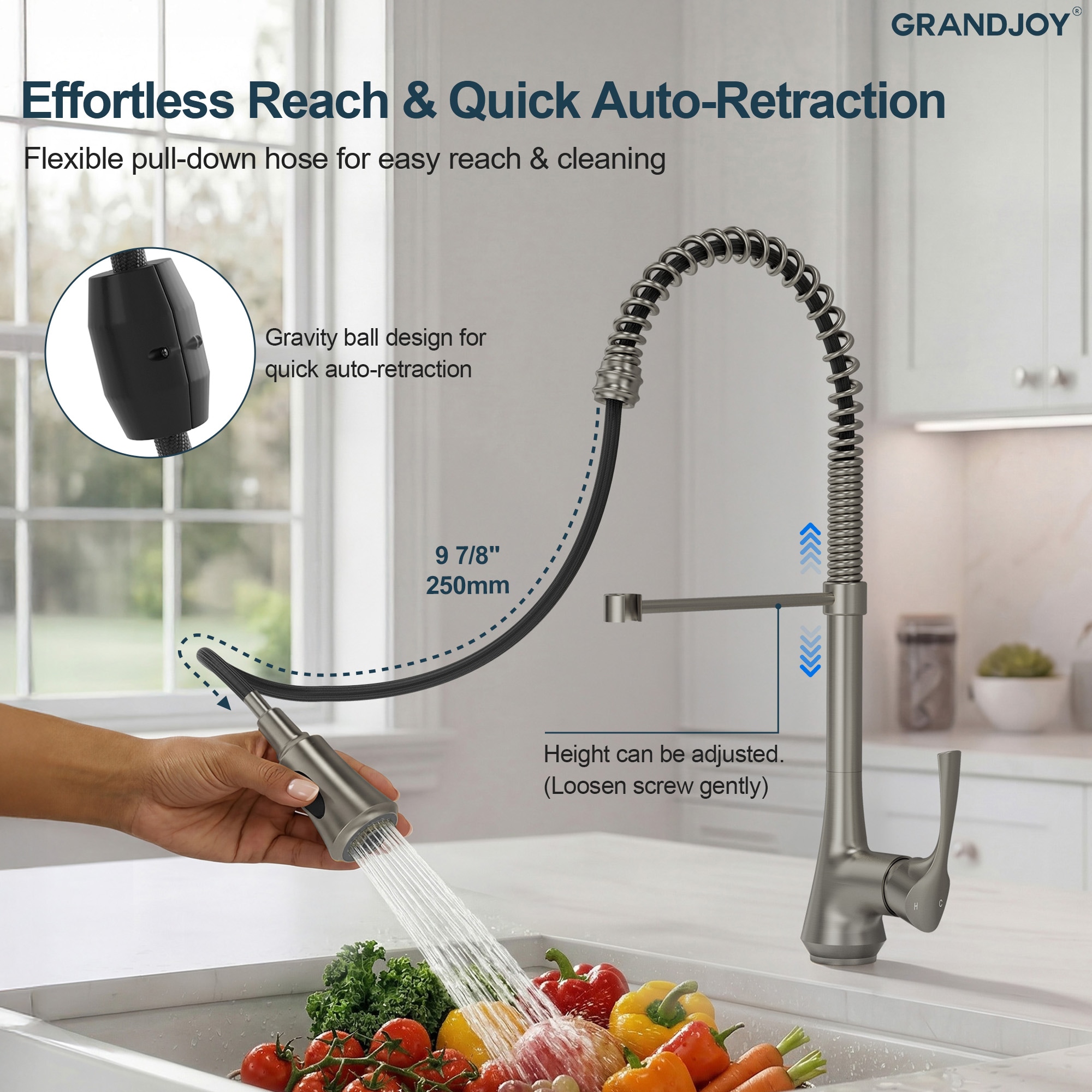 GRANDJOY GJ12-KF99K-SS Kitchen-Faucets - View #4