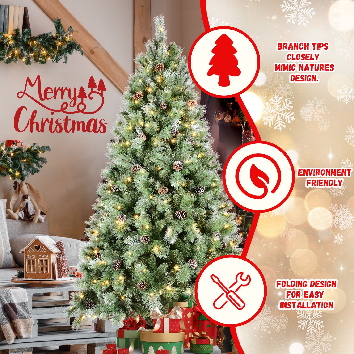 OBERSTER D0102X3JKJA Table-Christmas-Decorations - View #7