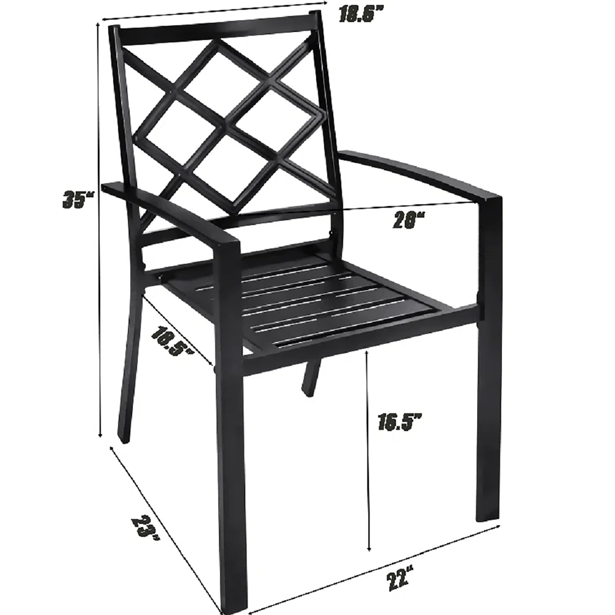 Forclover ALLC-13BK Patio-Conversation-Sets - View #11