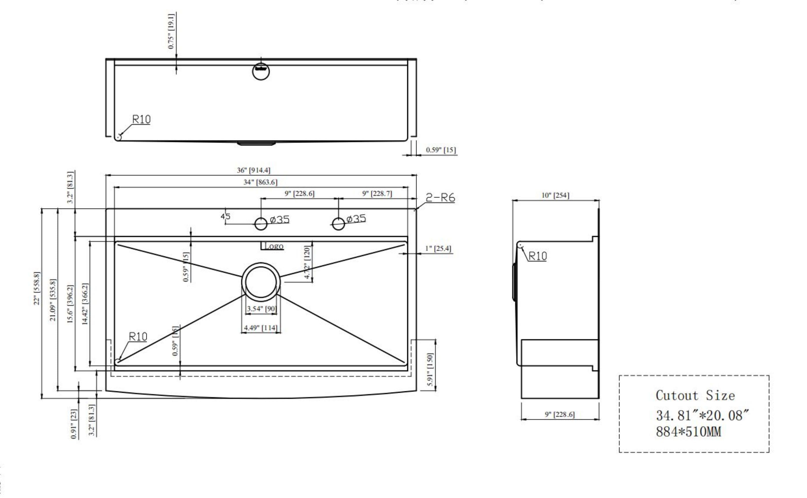 LIVIZA TLY-SS237536 Kitchen-Sinks - View #2