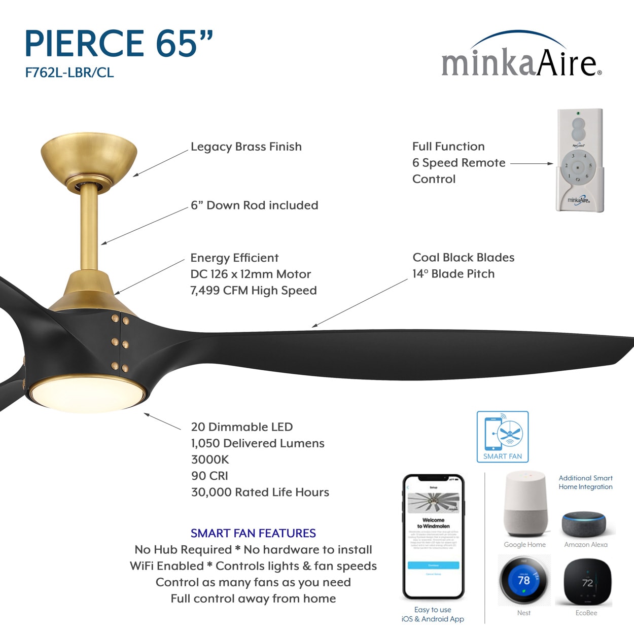 Minka Aire F762L-LBR/CL Ceiling-Fans - View #4