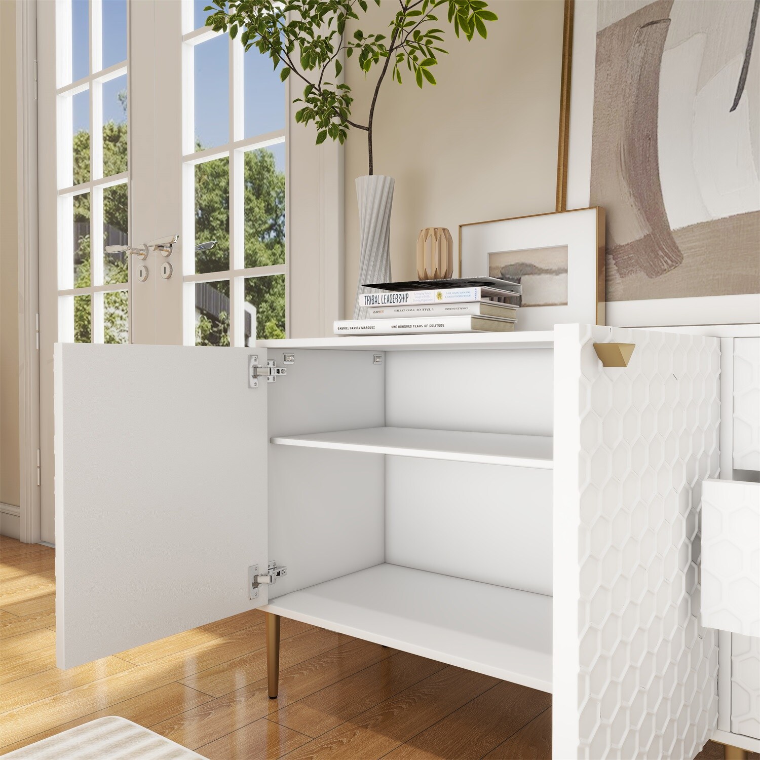 Mondawe MO-JH-018-WH Dining-Kitchen-Storarge - View #5